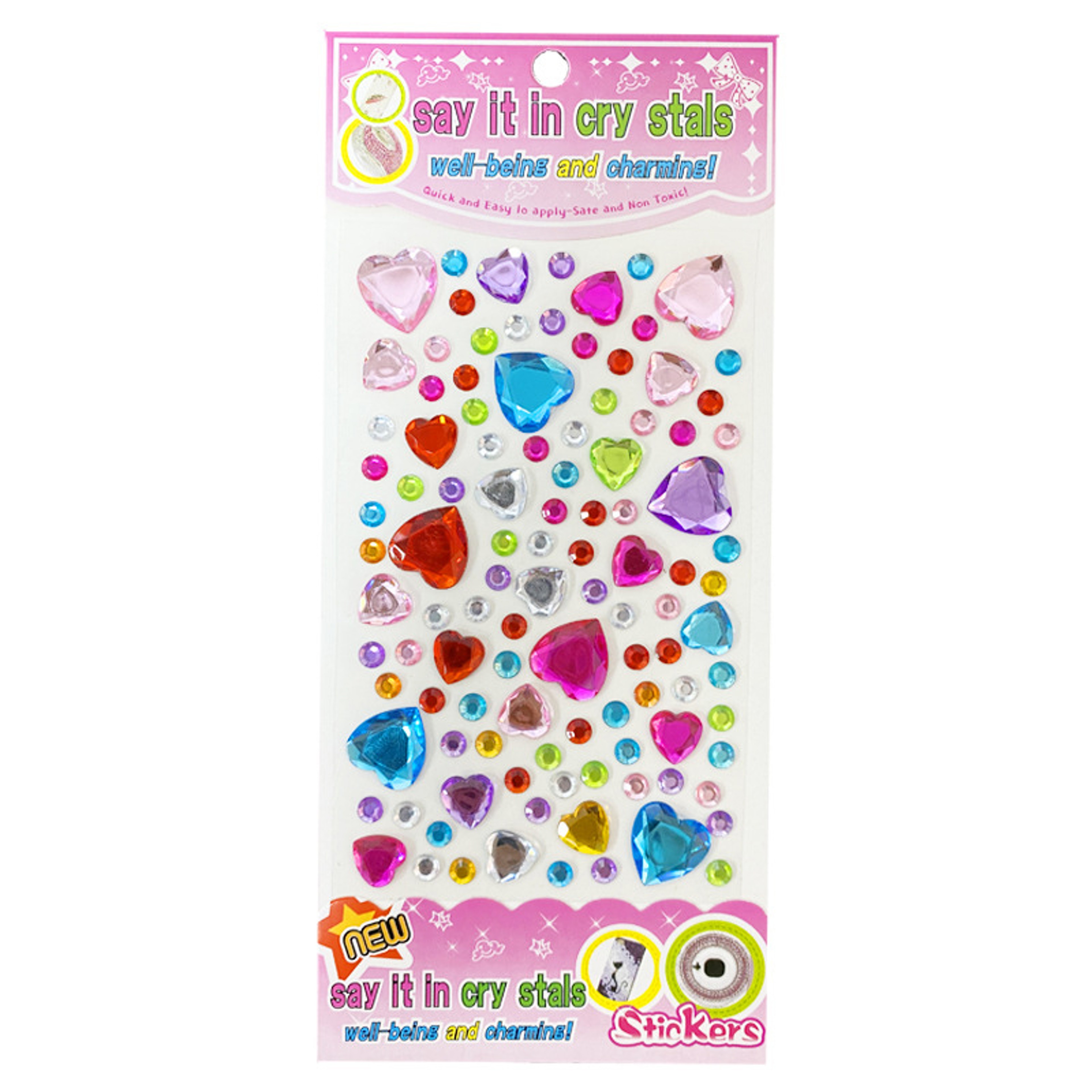 Bling Gem Stickers  SelfAdhesive Rhinestone Stickers For DIY Crafts  Makeup 7
