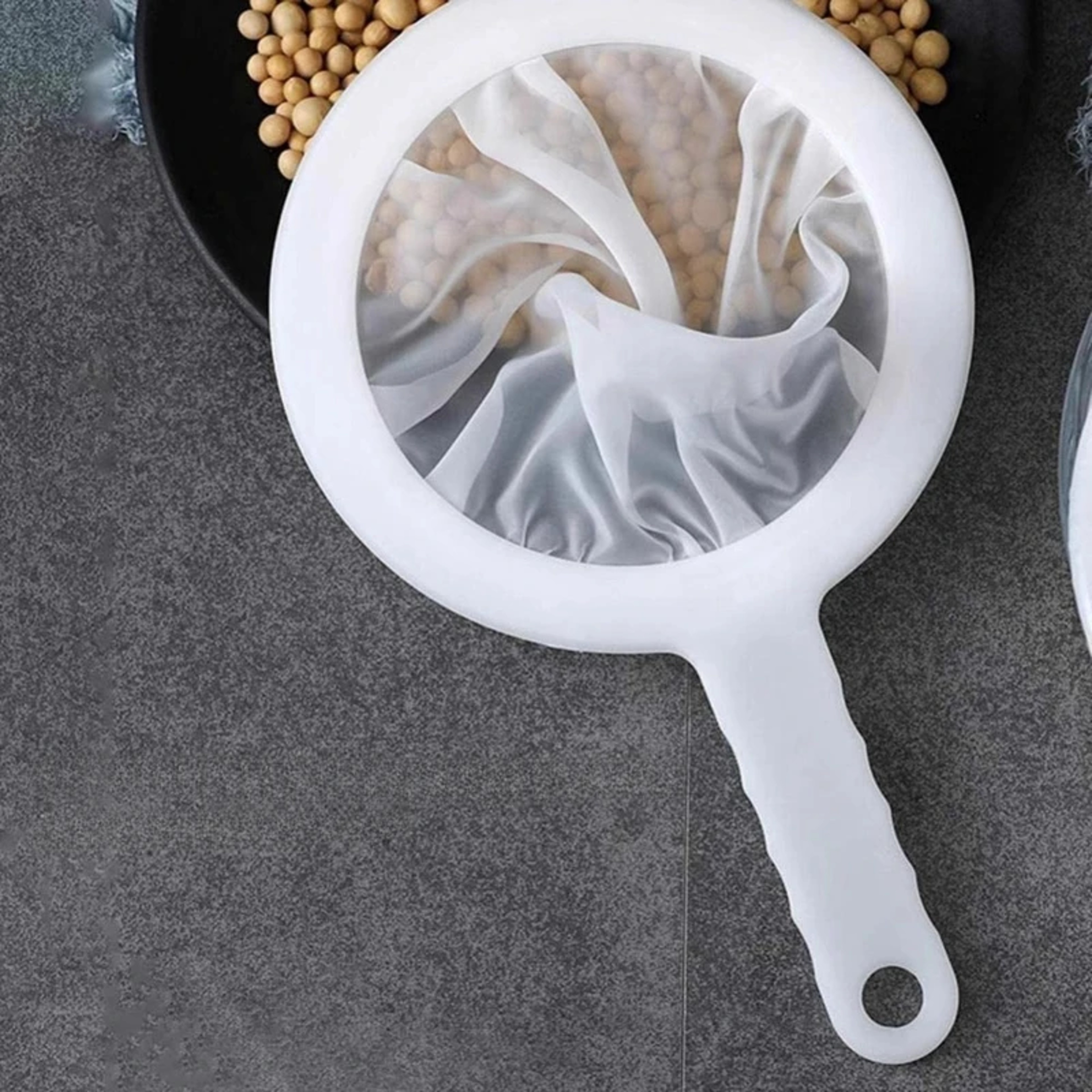 Ultra Fine Mesh Strainer  Washable Nylon Spoon Sieve For Soy Milk Juice Coffee Tea  More 0