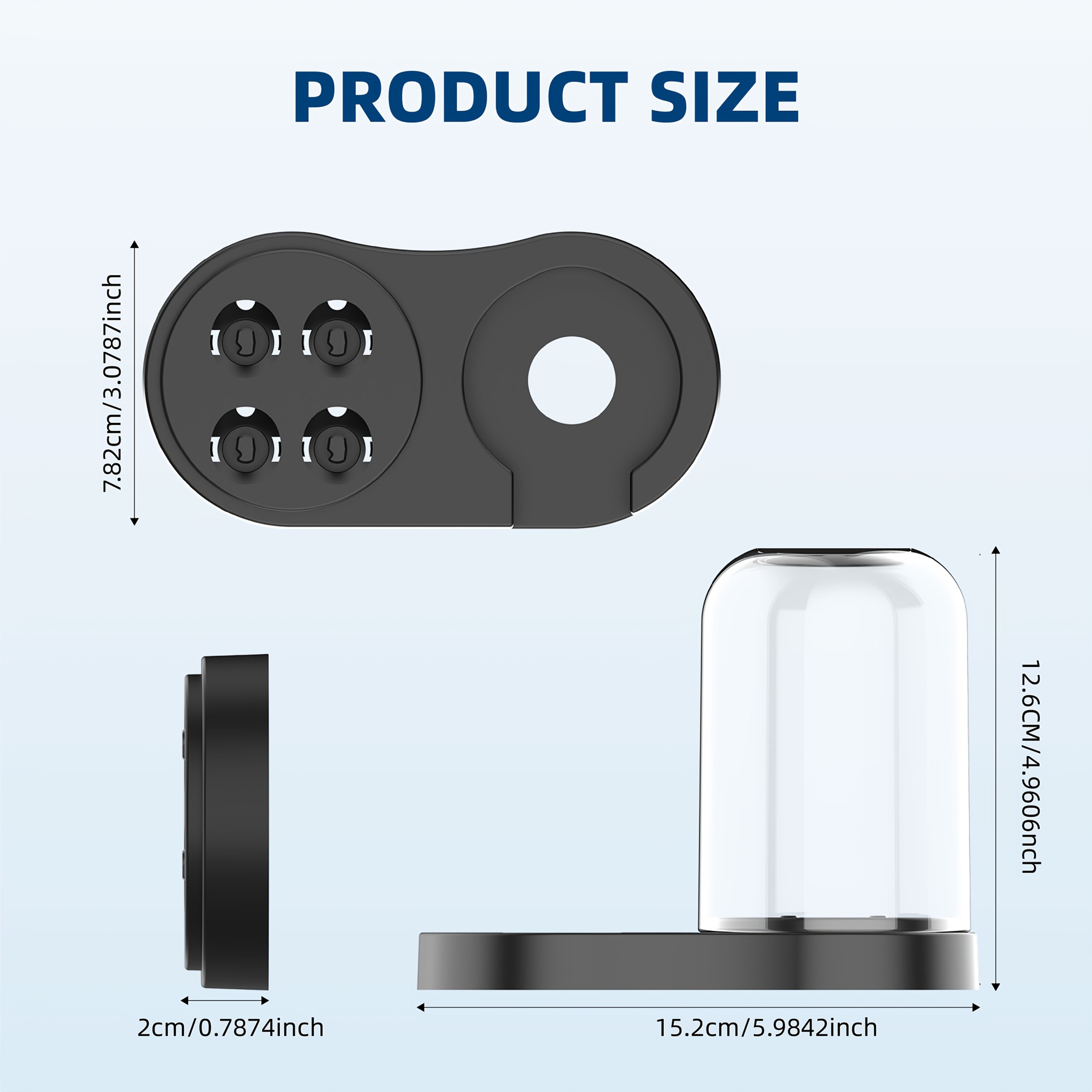 Universal Electric Toothbrush Holder For IOEB Series With Induction Charger And Brush Head Placemen 4