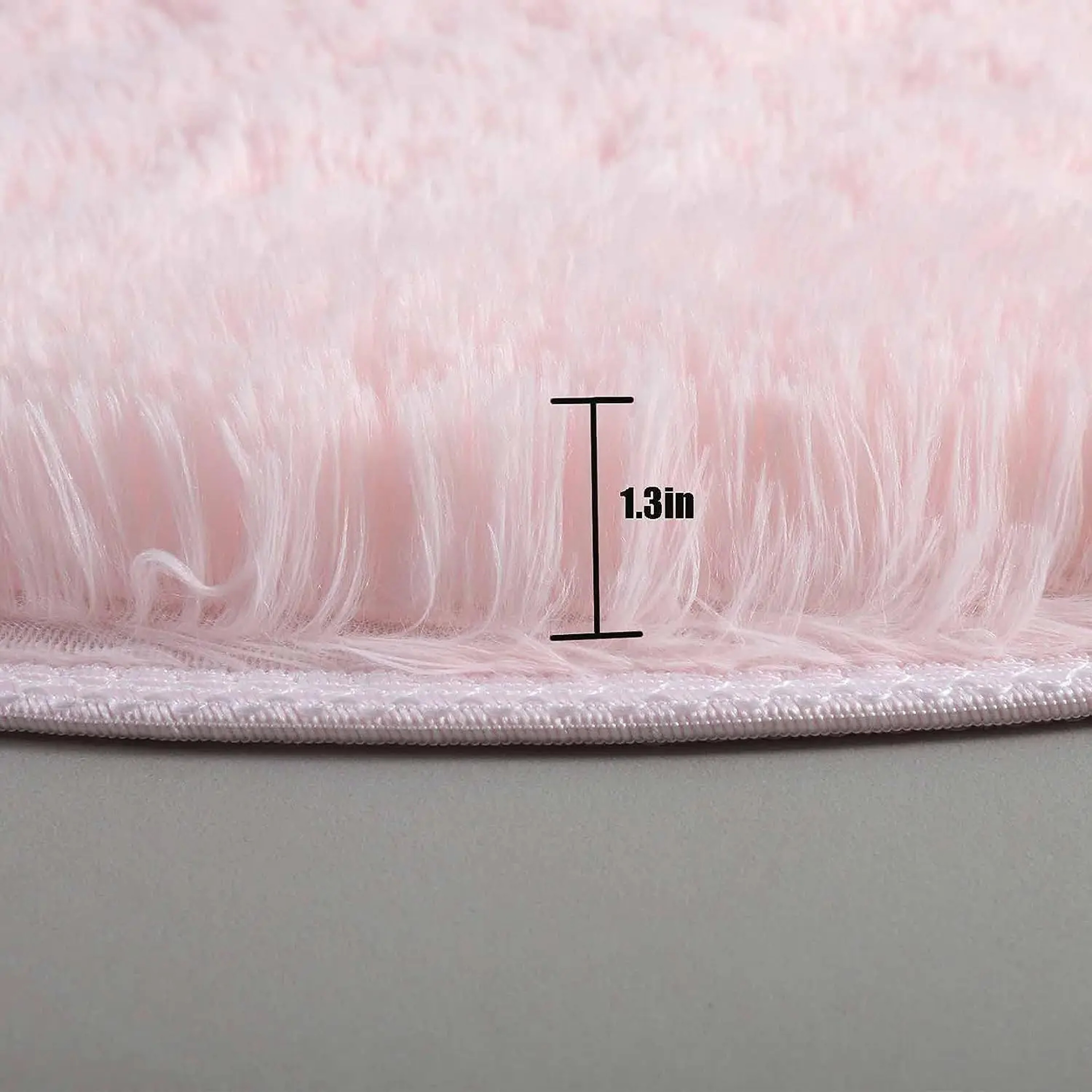 Super Soft Plush Round Rug Fluffy White Carpet For Living Room Bedroom Kid Room  Salon Thick Pile H 4