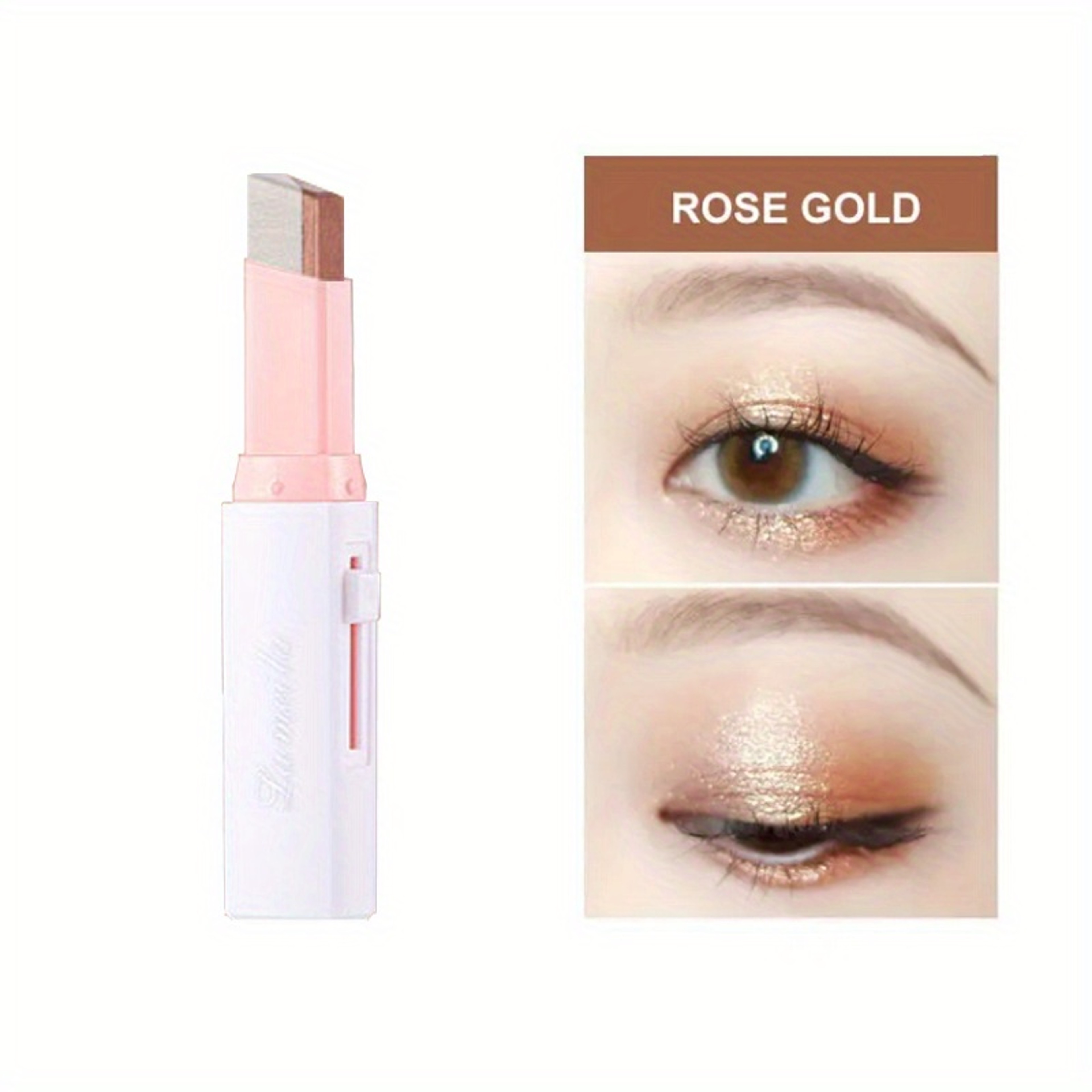 Two Color Gradient Eye Shadow Stick ThreeDimensional Natural Effect For Long Lasting Makeup 10
