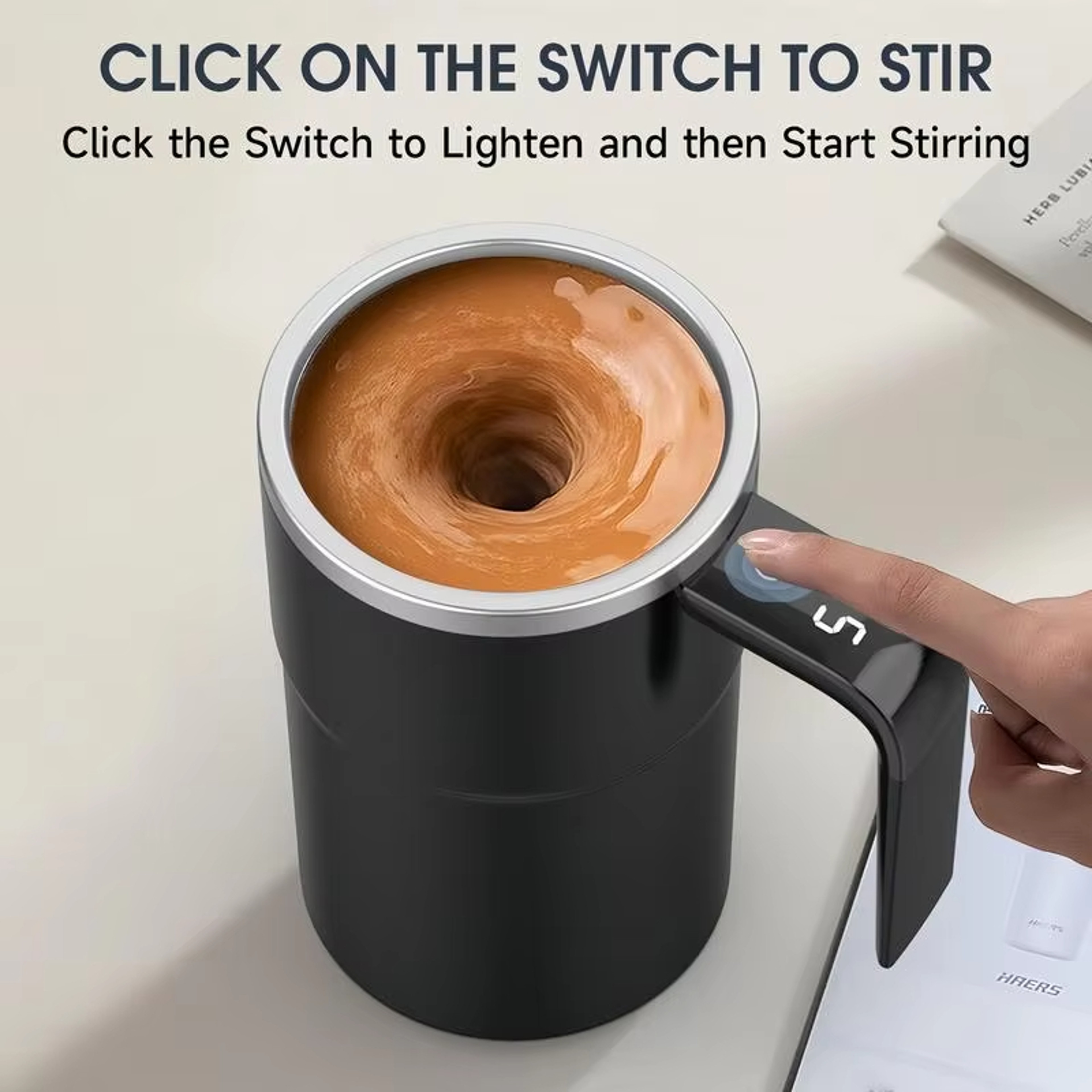 Rechargeable Self Mixing Mug Electric Coffee Mug Automatic Stirring Cup 1