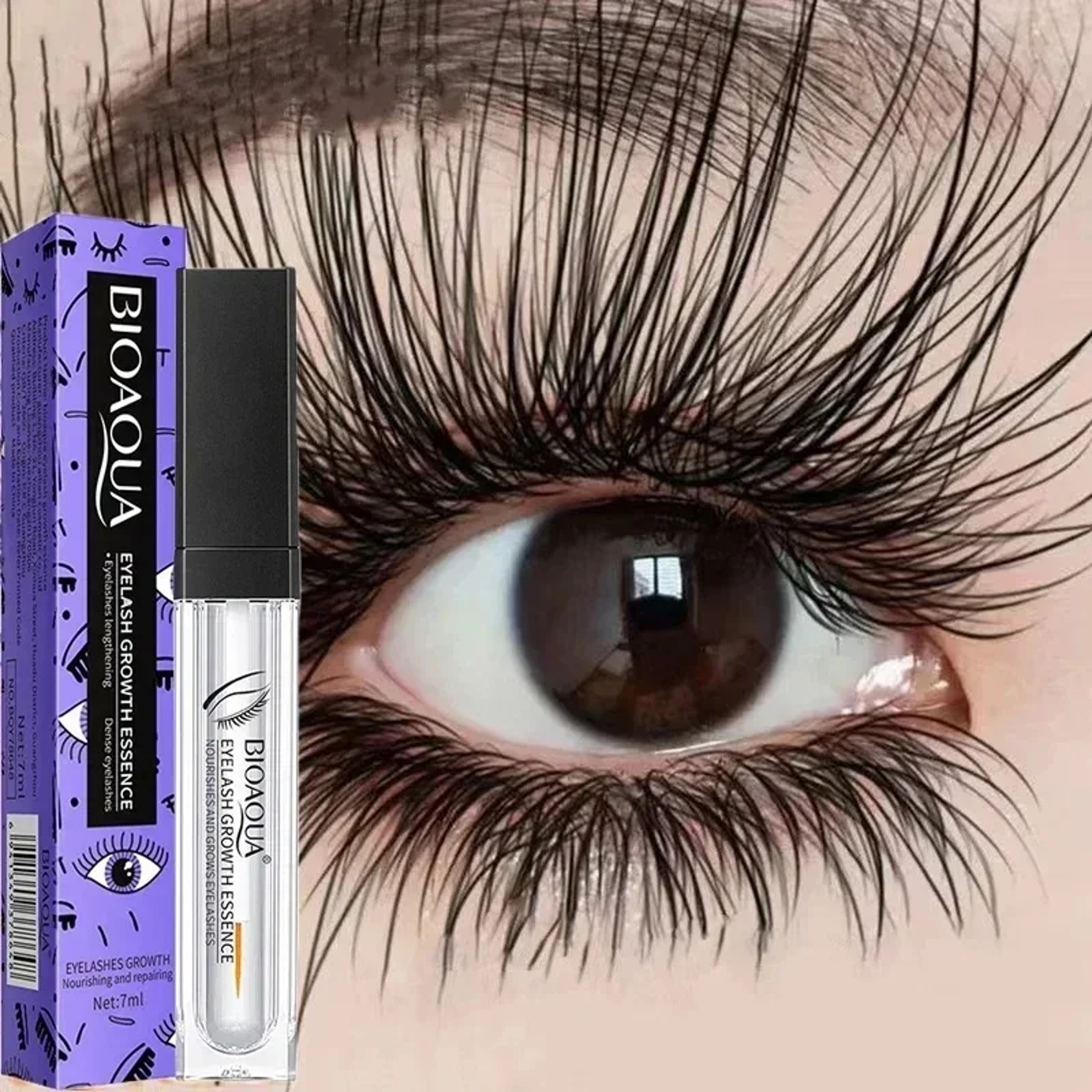 Fast Growth Eyelash Serum For Longer Thicker Lashes  Natural Curling  Lifting Treatment 0