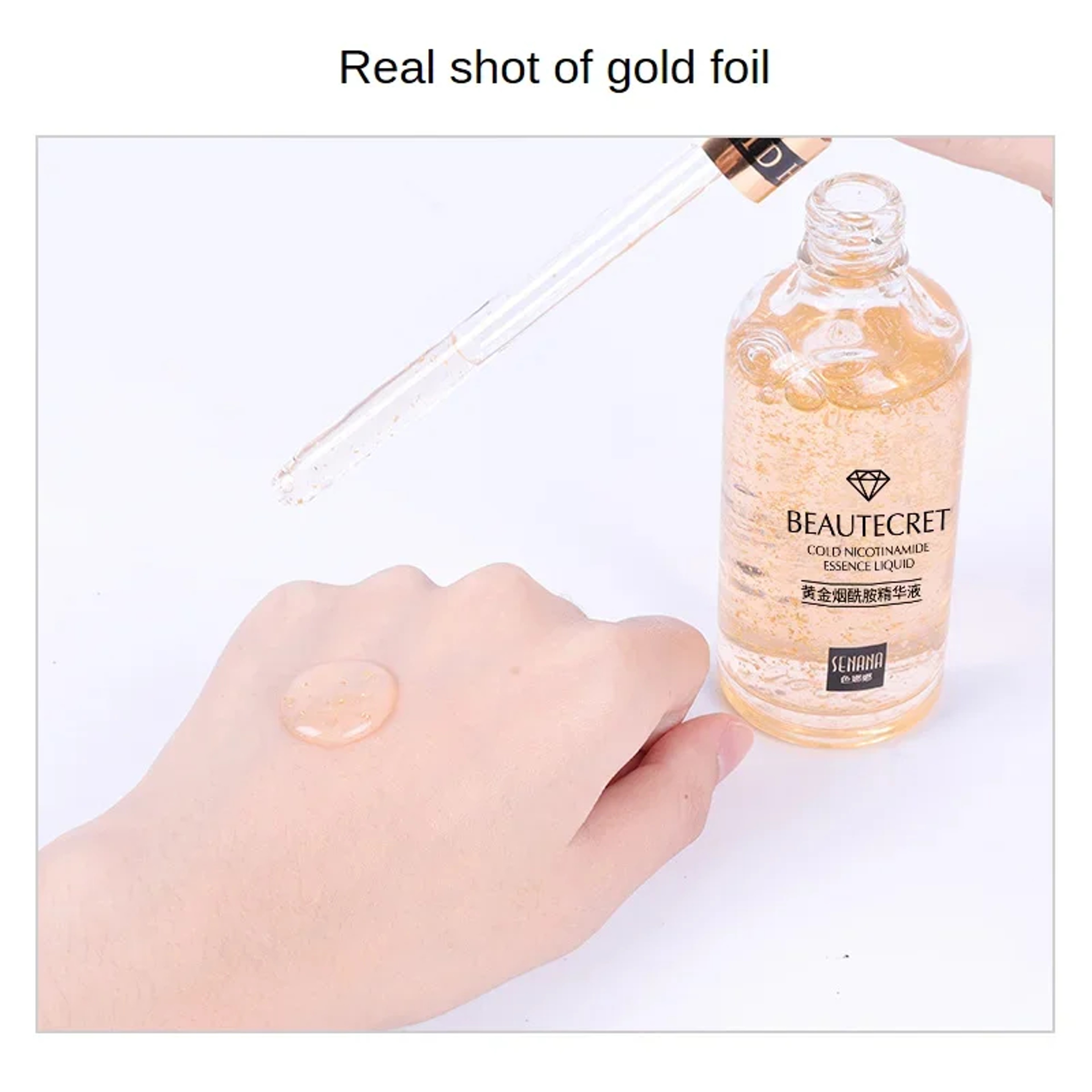 Gold Hyaluronic Acid Facial Serum – Moisturizing, Pore-Reducing & Skin Firming – view 3
