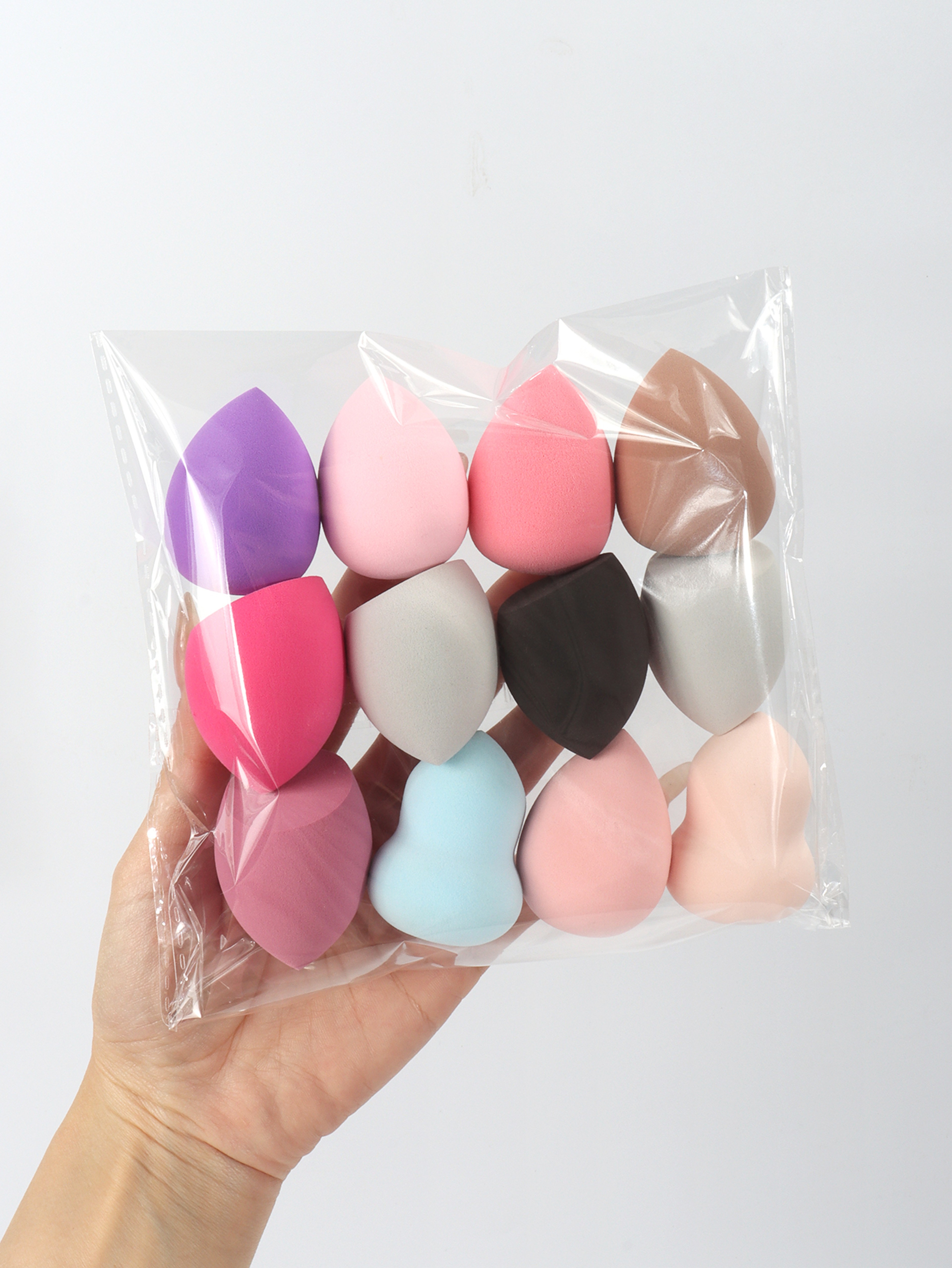 Beauty Sponge Set Pieces For Liquid Cream  Powder Makeup Random Colors  Shapes 5