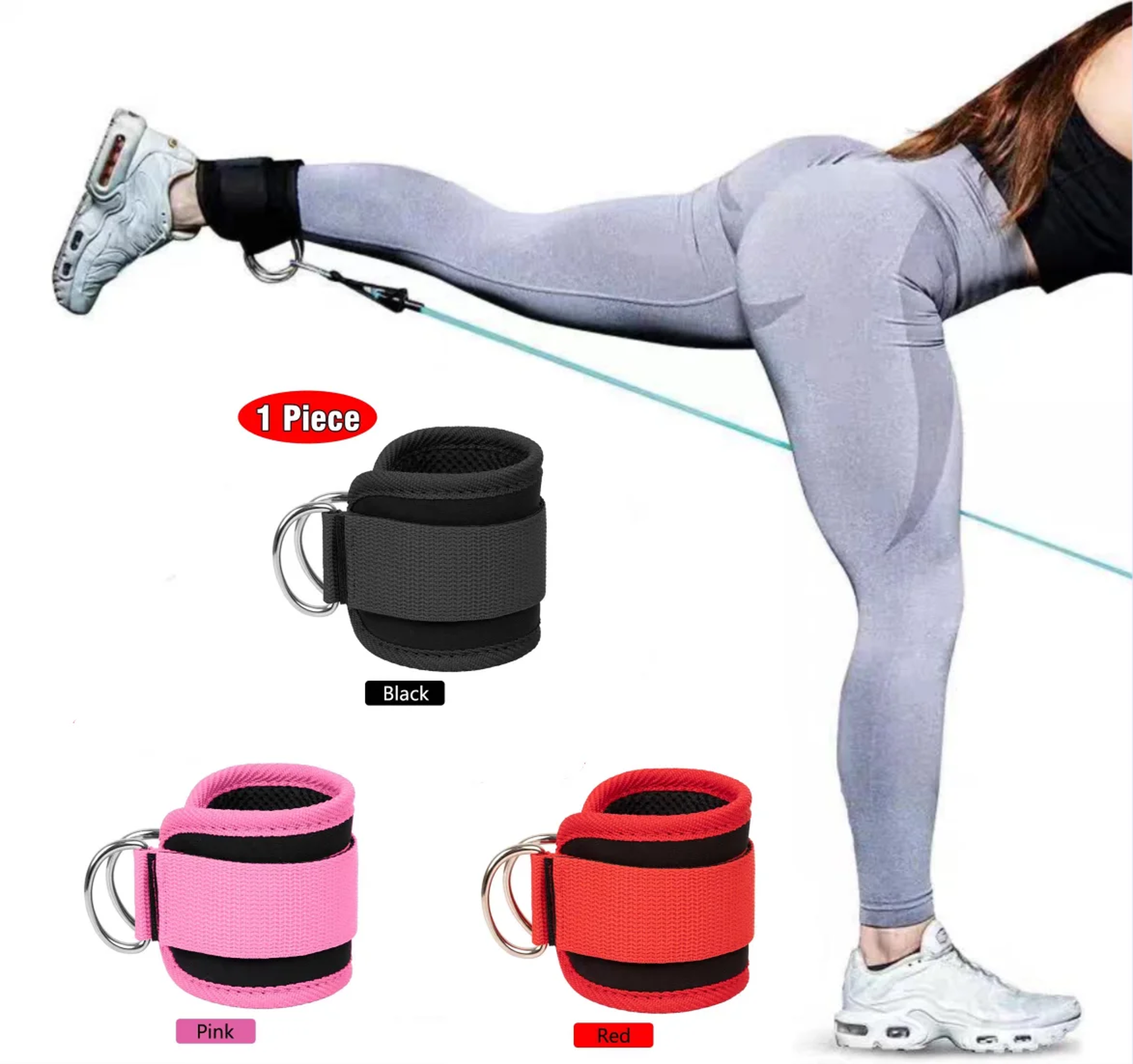 Ankle Straps For Cable Machines  Enhanced Booty  Glute Leg Workout Equipment 0