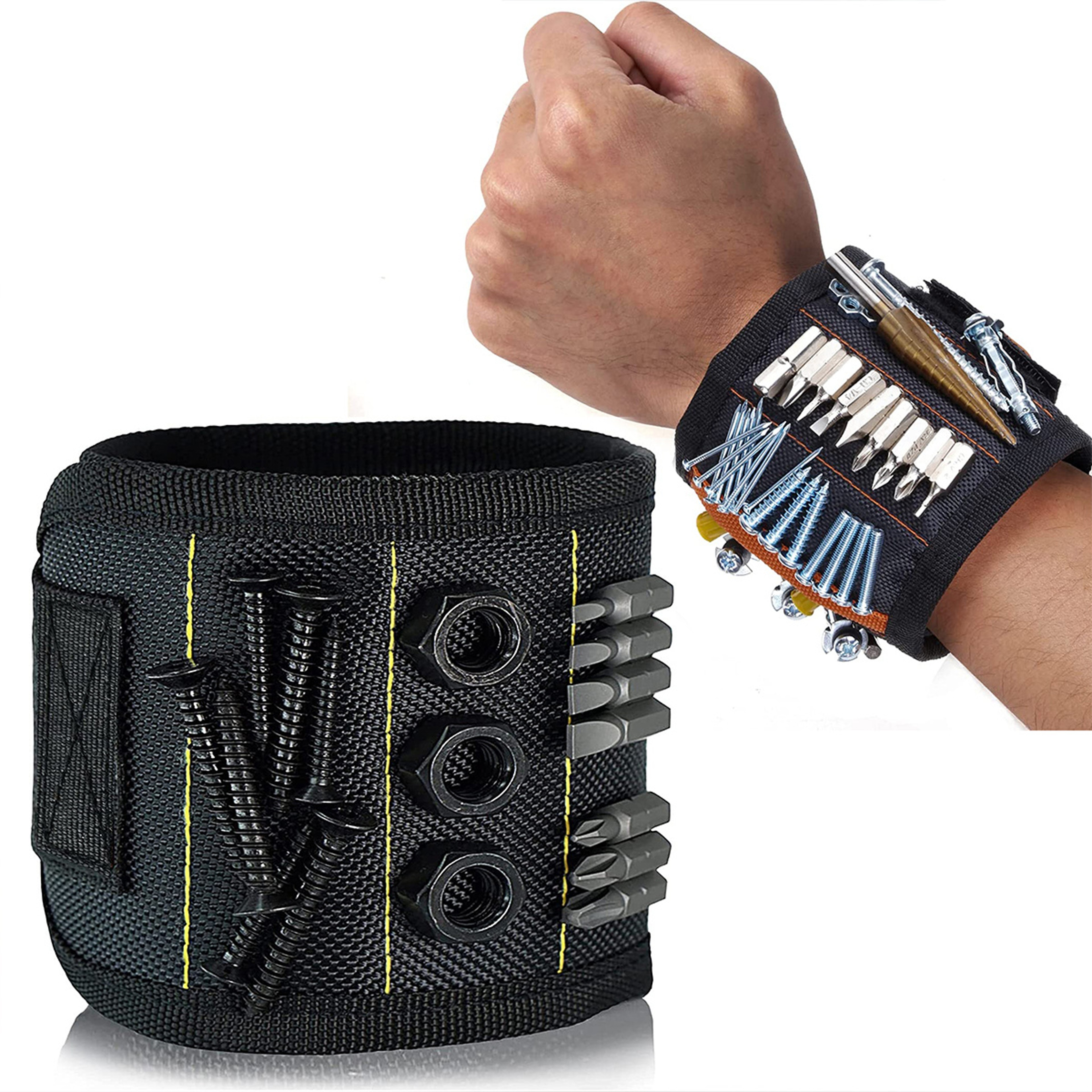 Magnetic Wristband Tool Holder for Screws, Nails & Drill Bits Practical Gadget for Men & Women – view 1