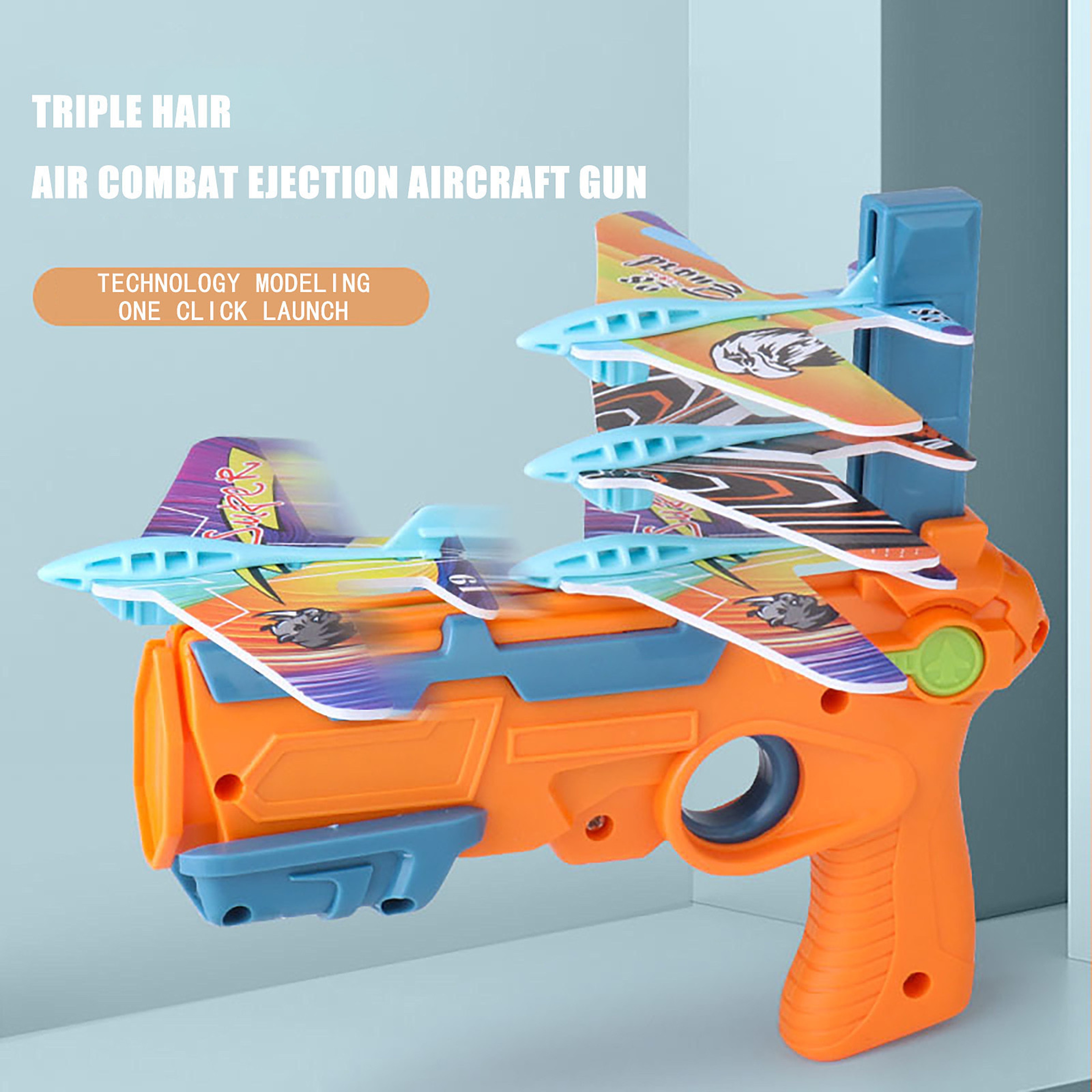 Airplane Launcher Bubble Catapult Toy Set with 6 Planes  Fun Kids Shooting Game Gift – view 2