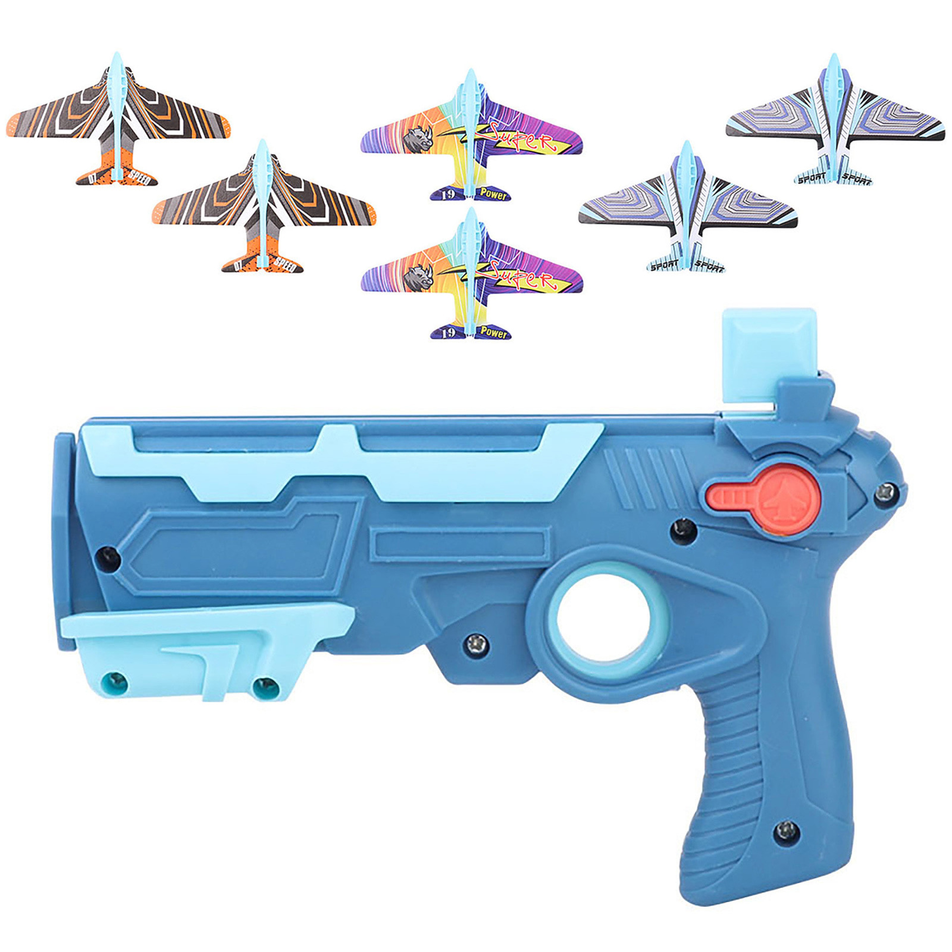 Airplane Launcher Bubble Catapult Toy Set with 6 Planes  Fun Kids Shooting Game Gift – view 10