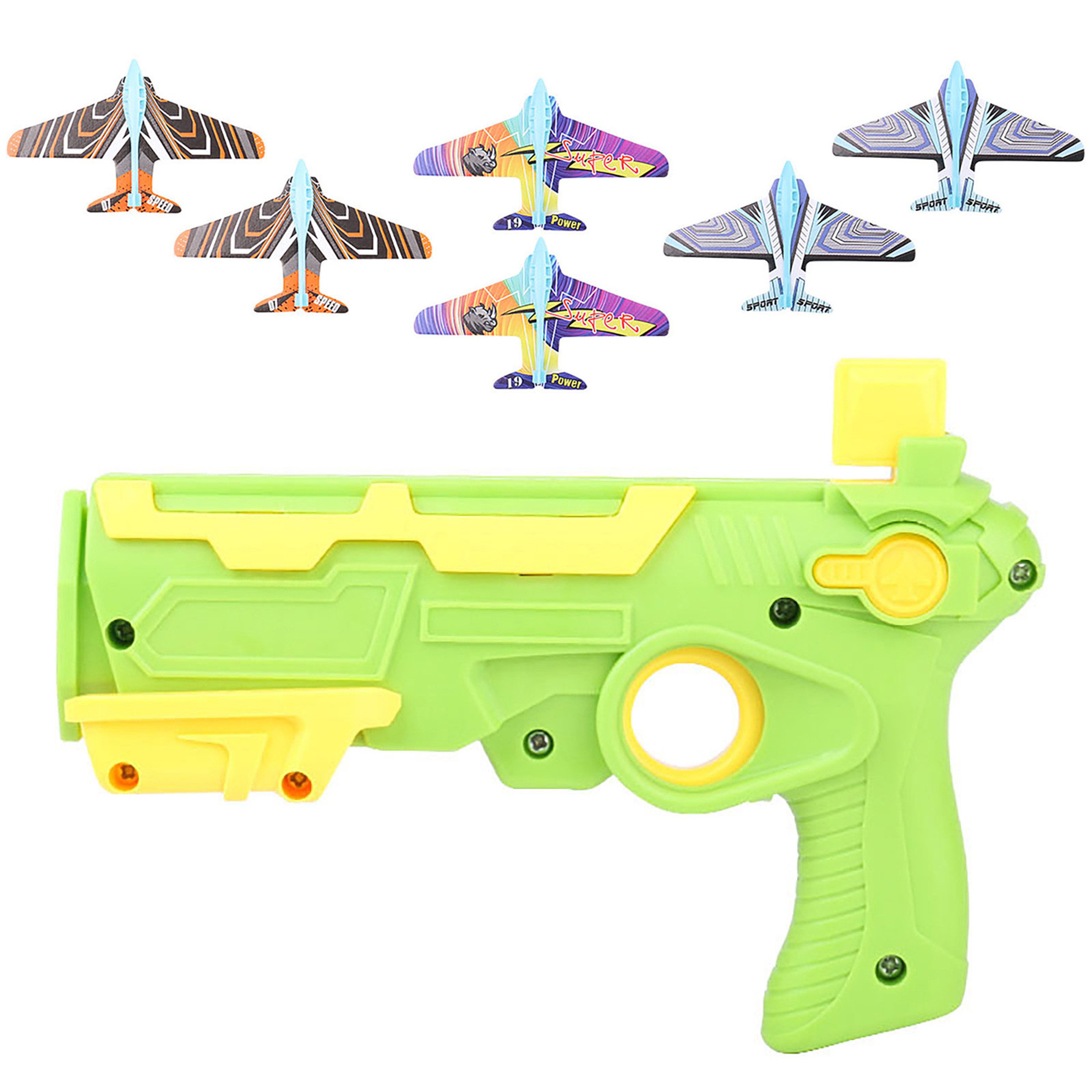 Airplane Launcher Bubble Catapult Toy Set with 6 Planes  Fun Kids Shooting Game Gift – view 11