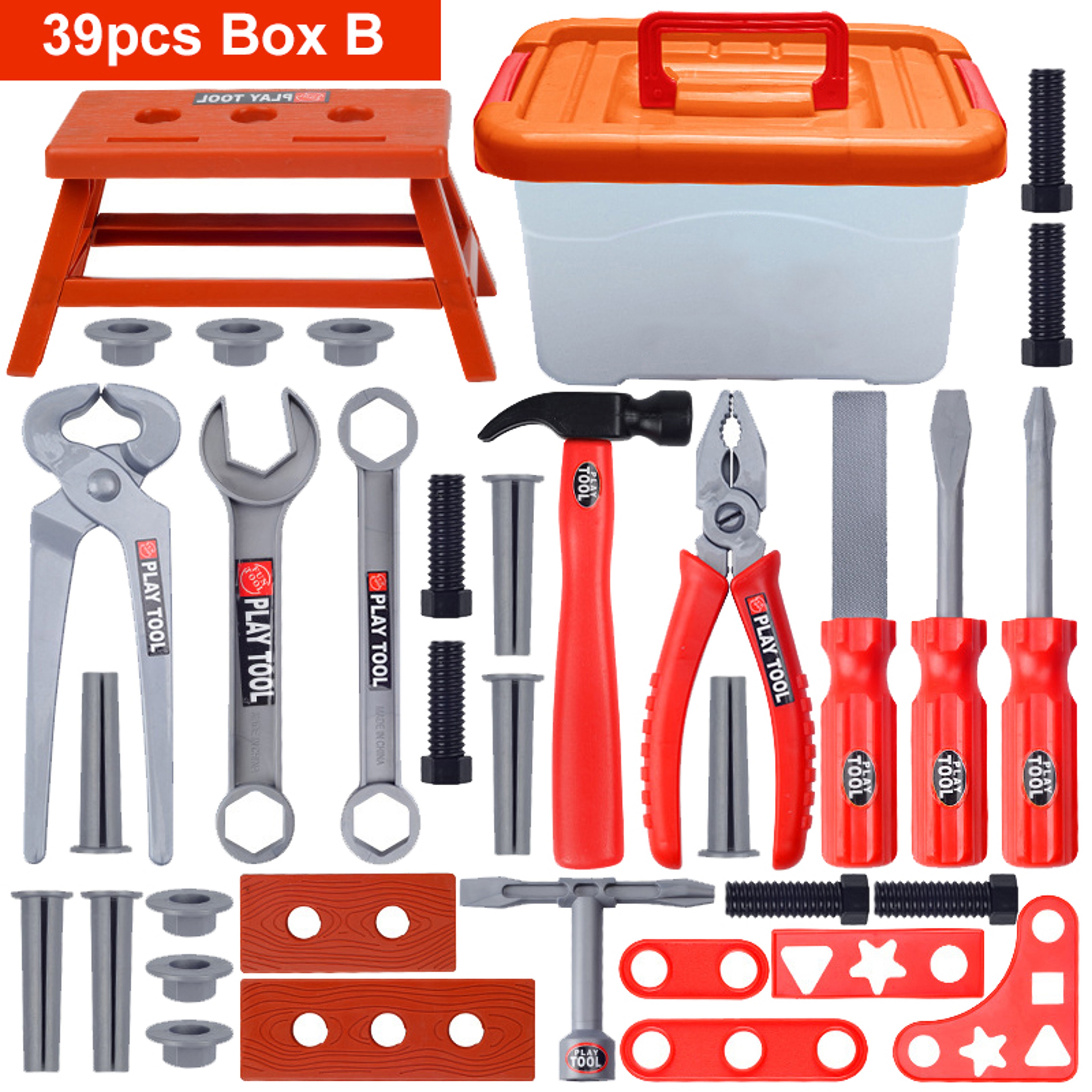 Children Tool Set With Electric Toy Drill Fun Pretend Play Tool Kit For Boys  Girls 8