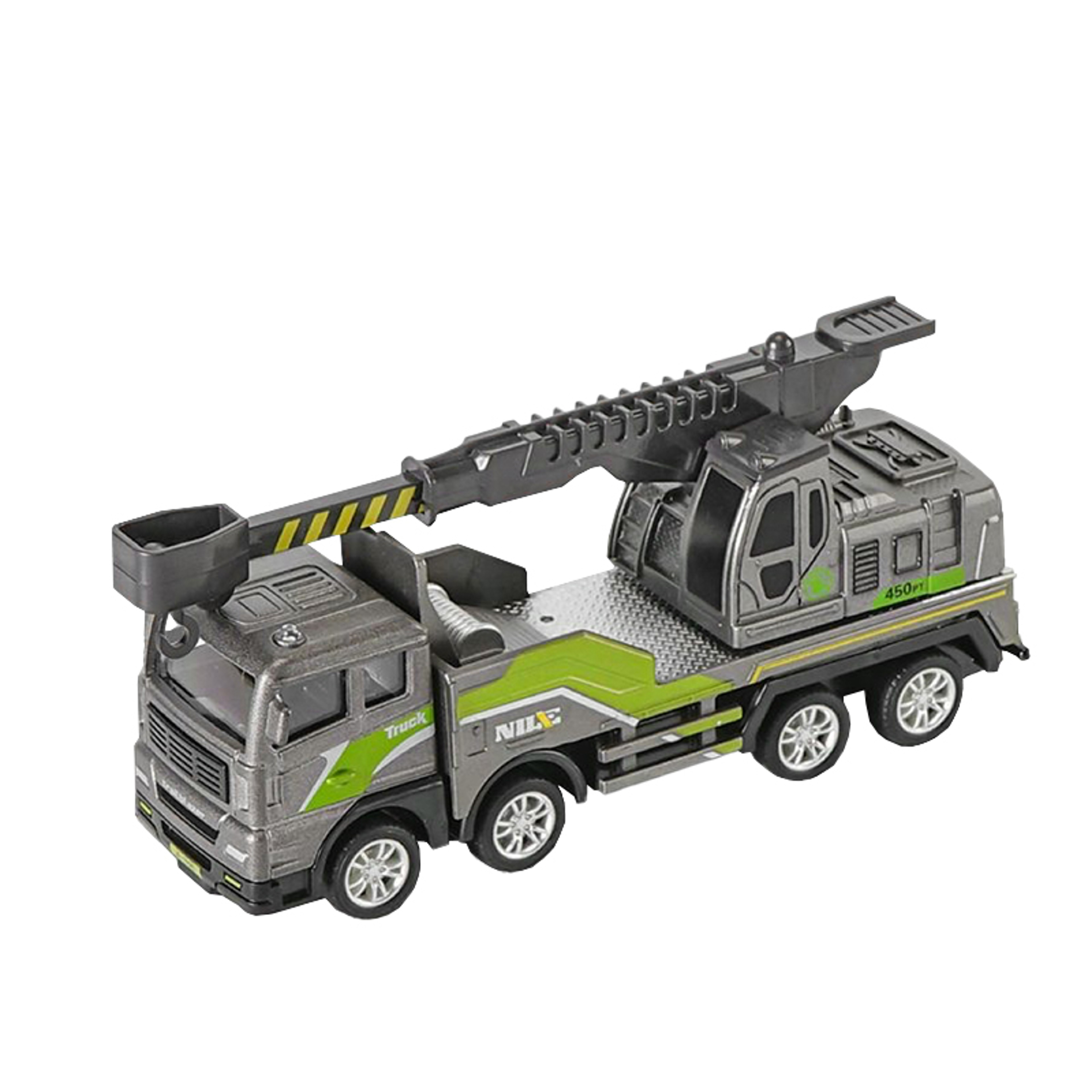 Educational Model Car Construction Toys For Boys Bulldozer Excavator Crane And Forklift 14
