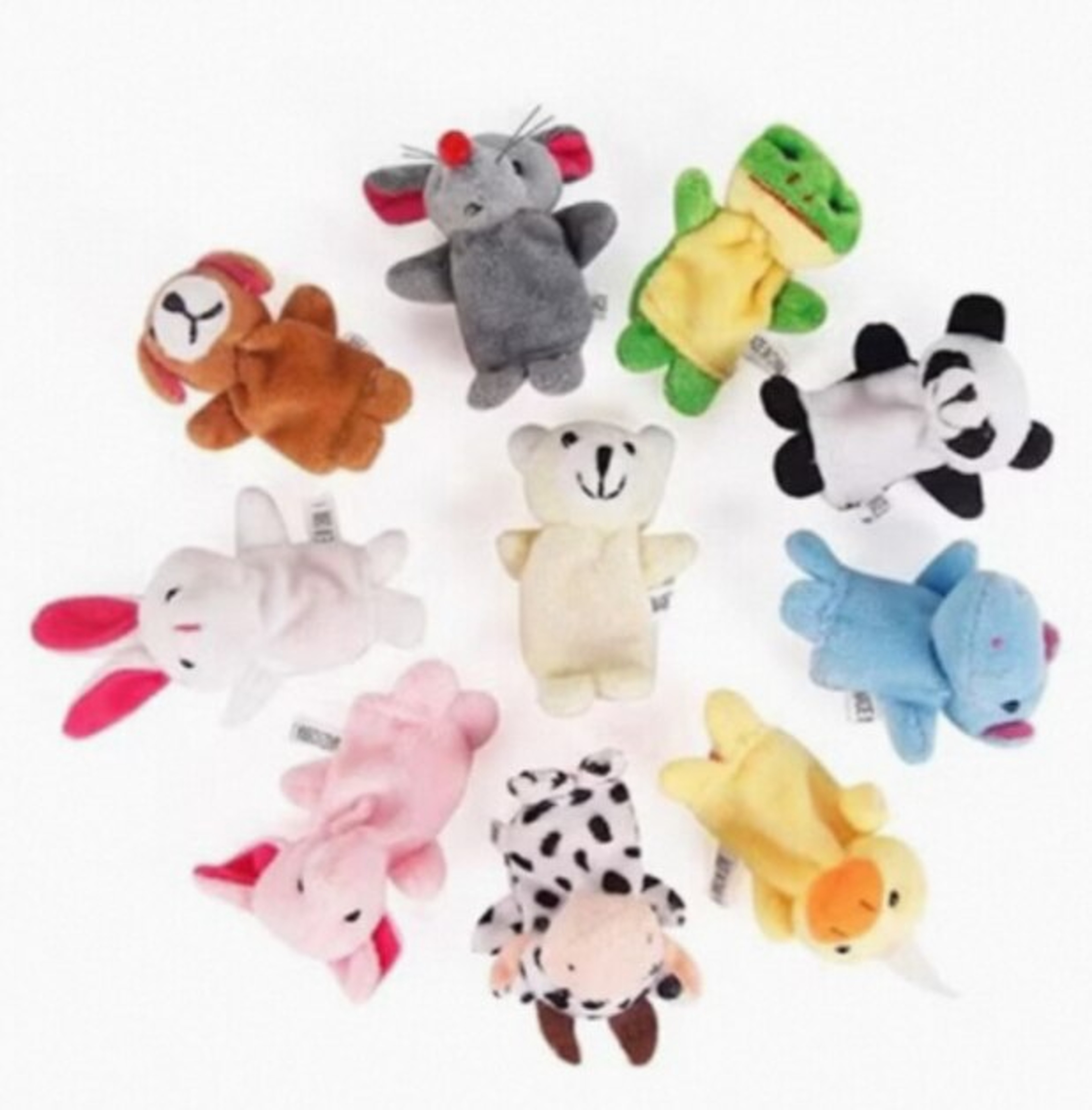 Cartoon Finger Puppets For Kids  Plush Hand Doll Educational Toy 6