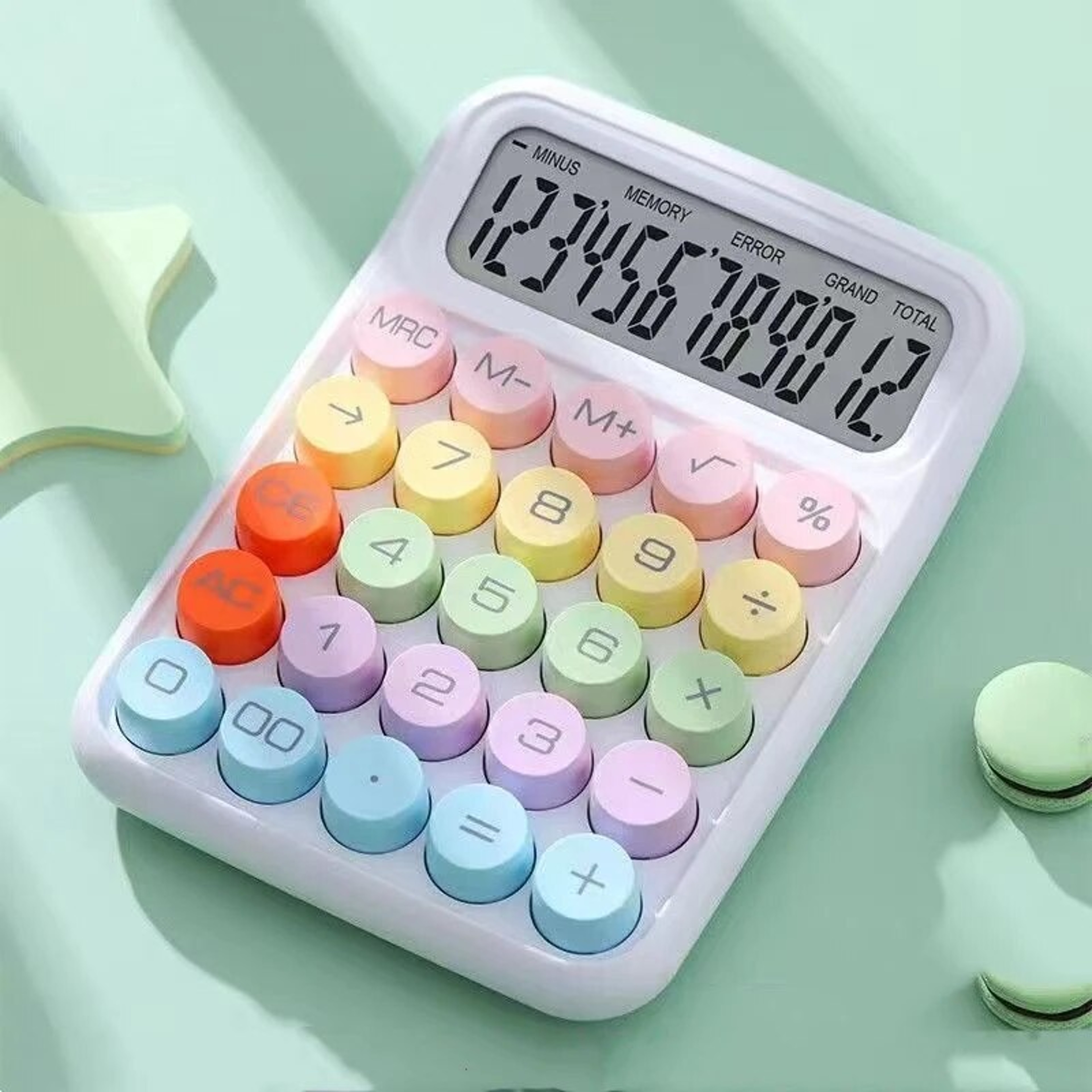 Colorful Mechanical Keyboard Calculator Digit Desktop Stationery 7