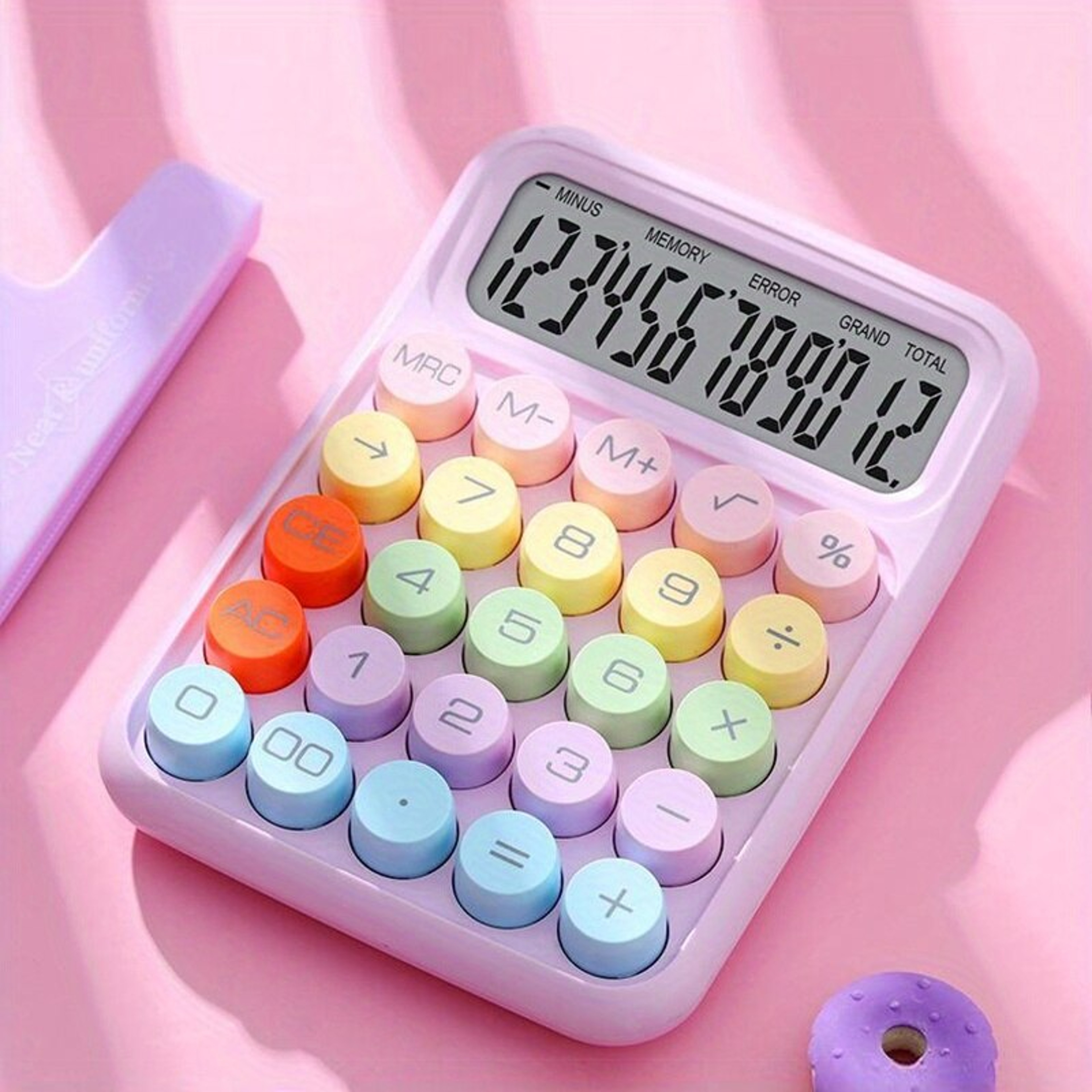 Colorful Mechanical Keyboard Calculator Digit Desktop Stationery 9