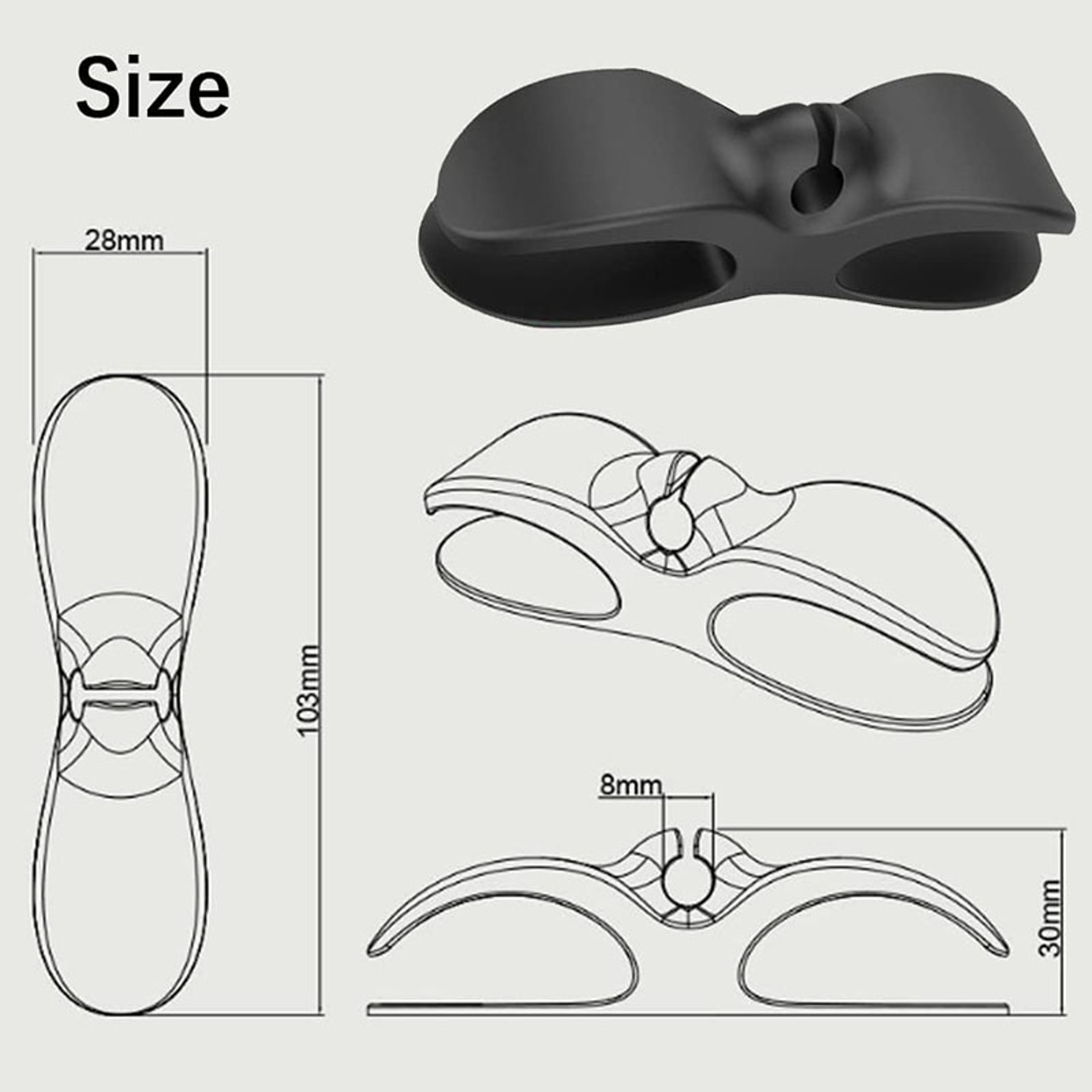 Cord Organizer For Kitchen Appliance Cable Management Clips Keep Your Air Fryer And Coffee Machine  4