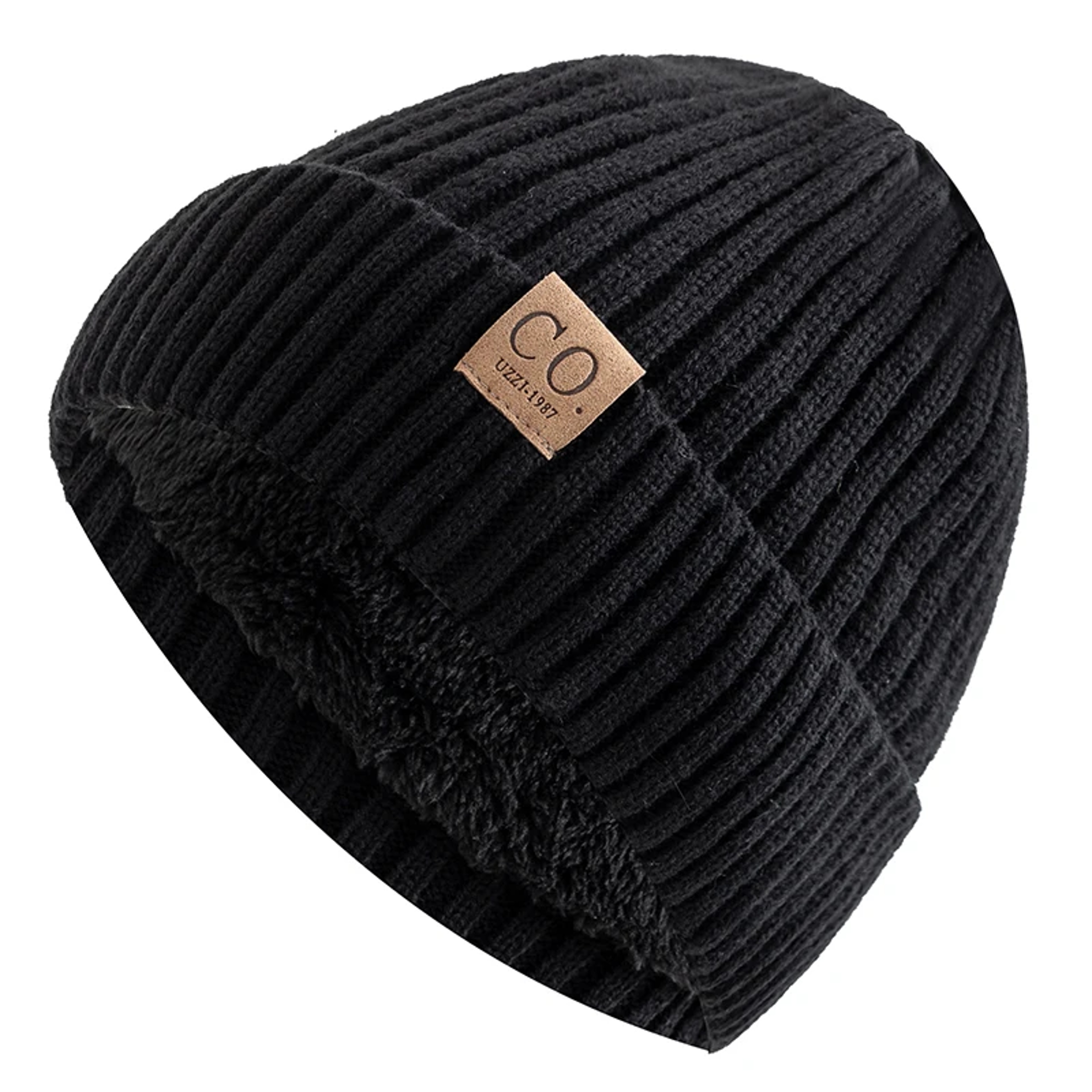 Unisex Two Tone Winter Beanie Hat with Fur Lining  Fashionable and Warm Knitted Cap for Men & Women – view 10