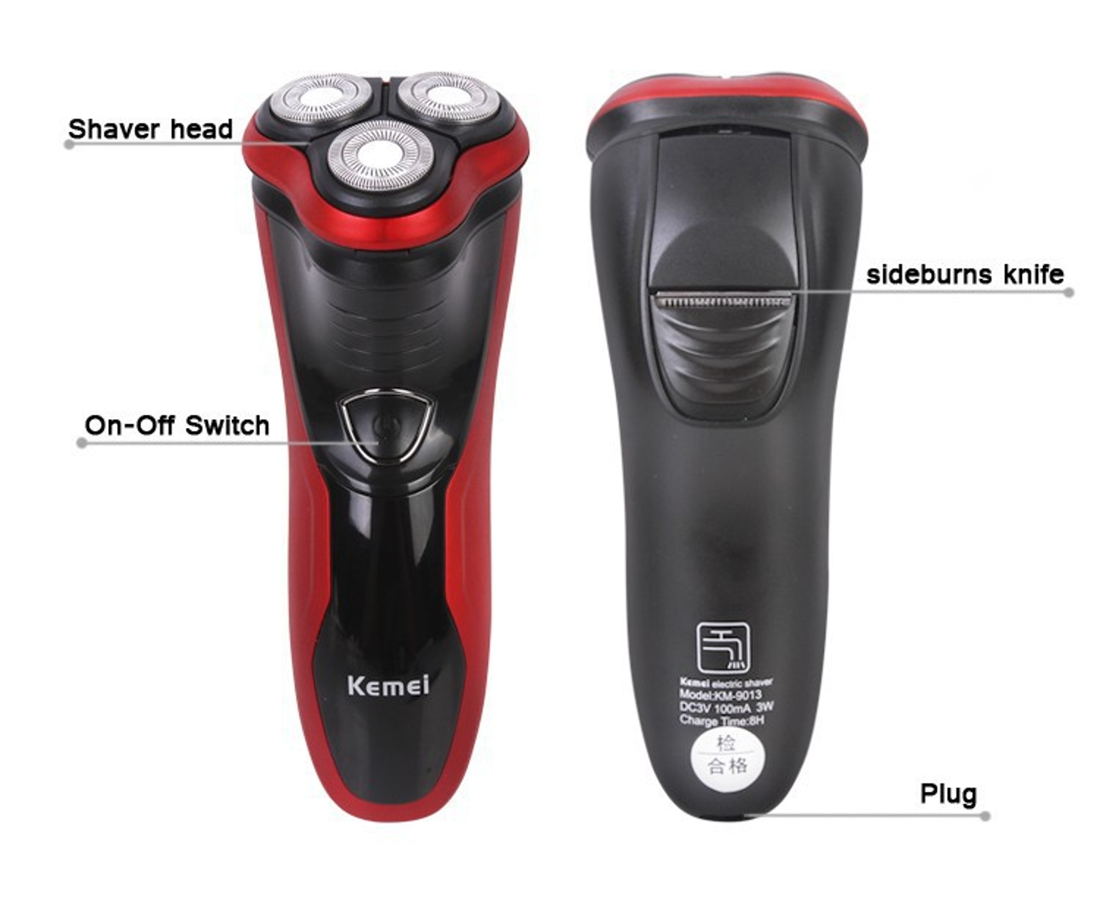 Rechargeable Beard Razor  Washable Shaving Machine Electric Shaver For Men 1
