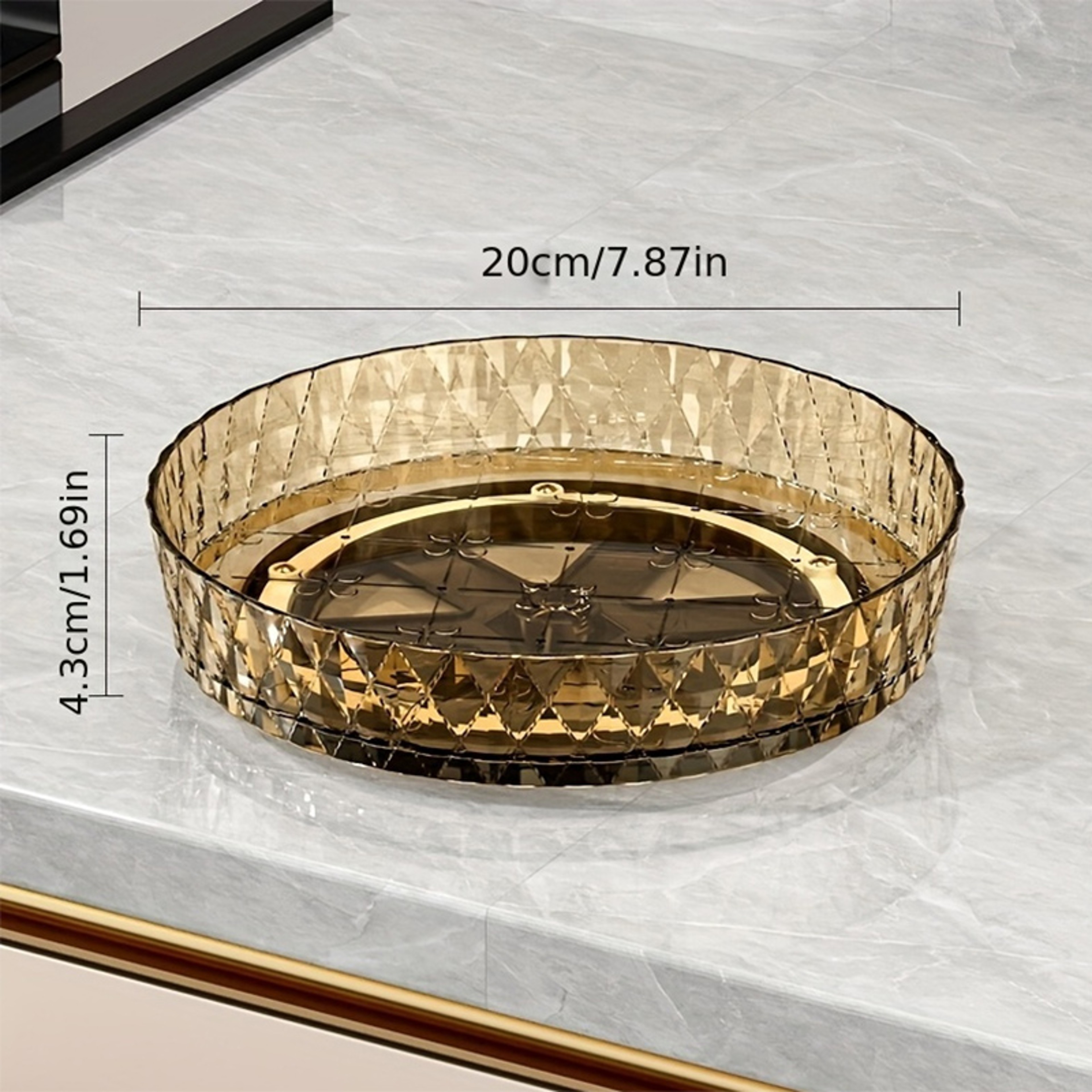 Rotating Storage Rack Multifunctional Turntable for Kitchen Countertops, Spice Storage, and Desktop Organization – view 7