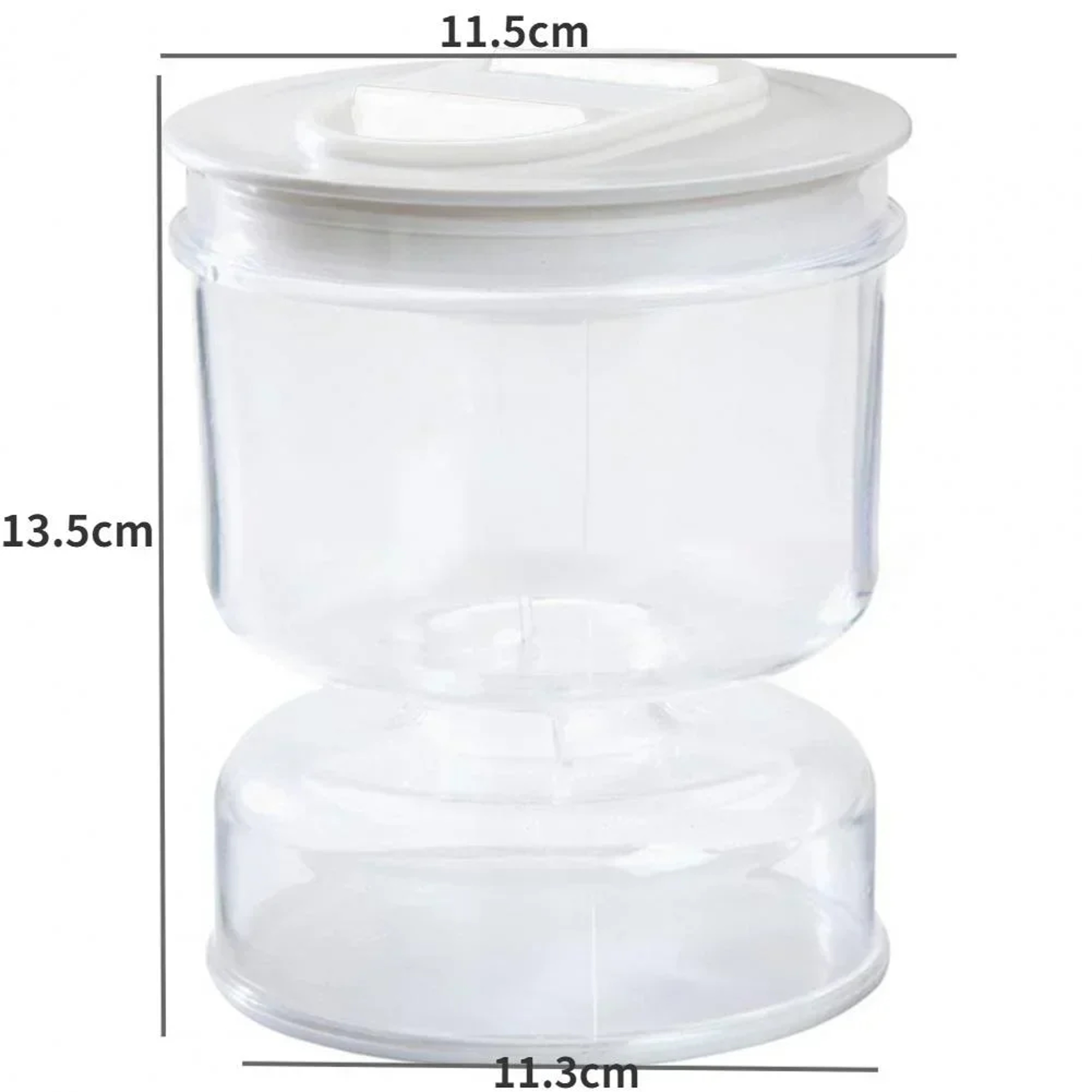 Sealed Pickle Jar with Flip Container & Strainer  Hourglass Design for Wet & Dry Separation, Ideal for Olives & Pickles – view 7