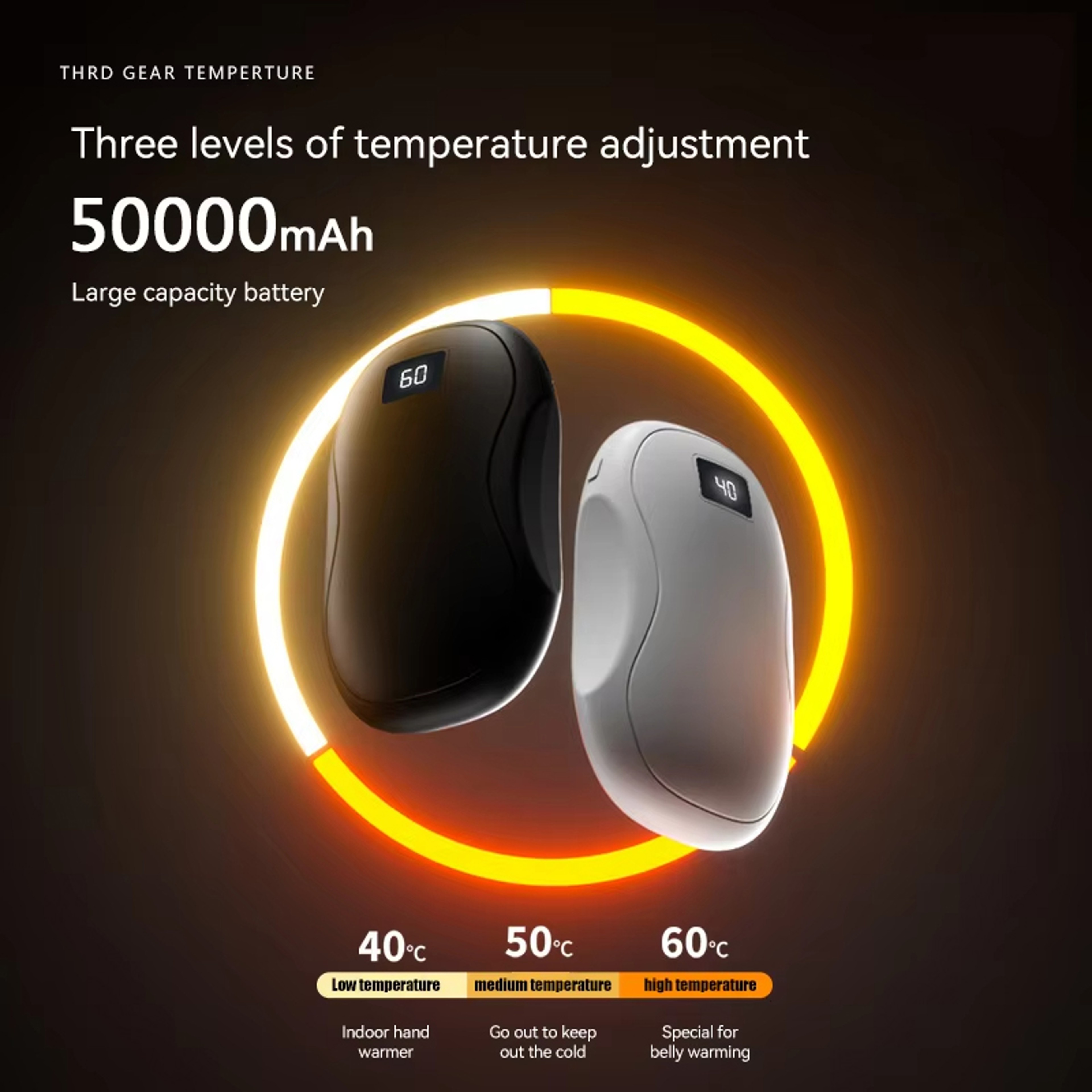 Rechargeable Electric Hand Warmer  Portable  Durable For Winter 0