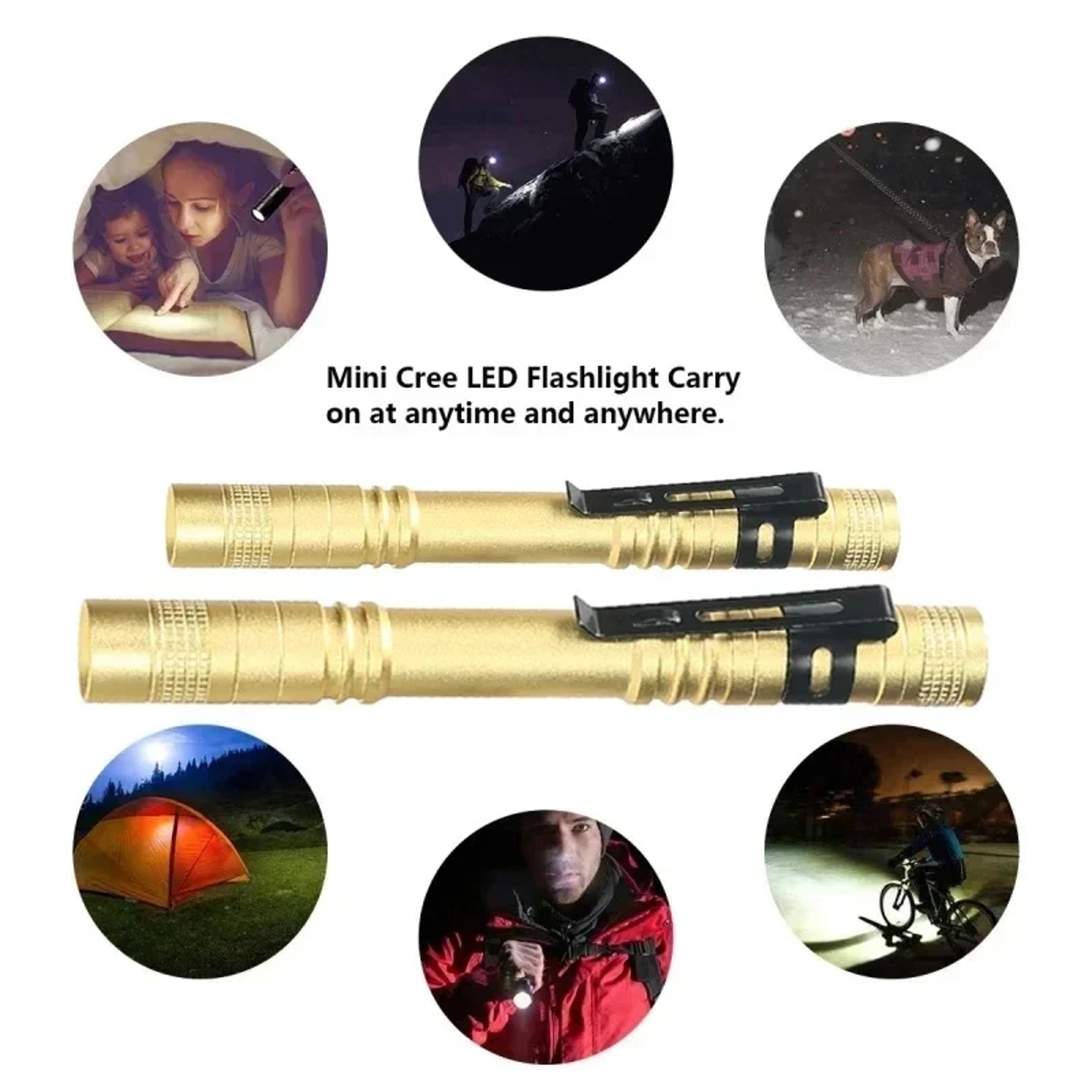 KDULIT Mini LED Flashlight  Compact Portable Torch with AAA Battery for Outdoor & Emergency Use – view 3