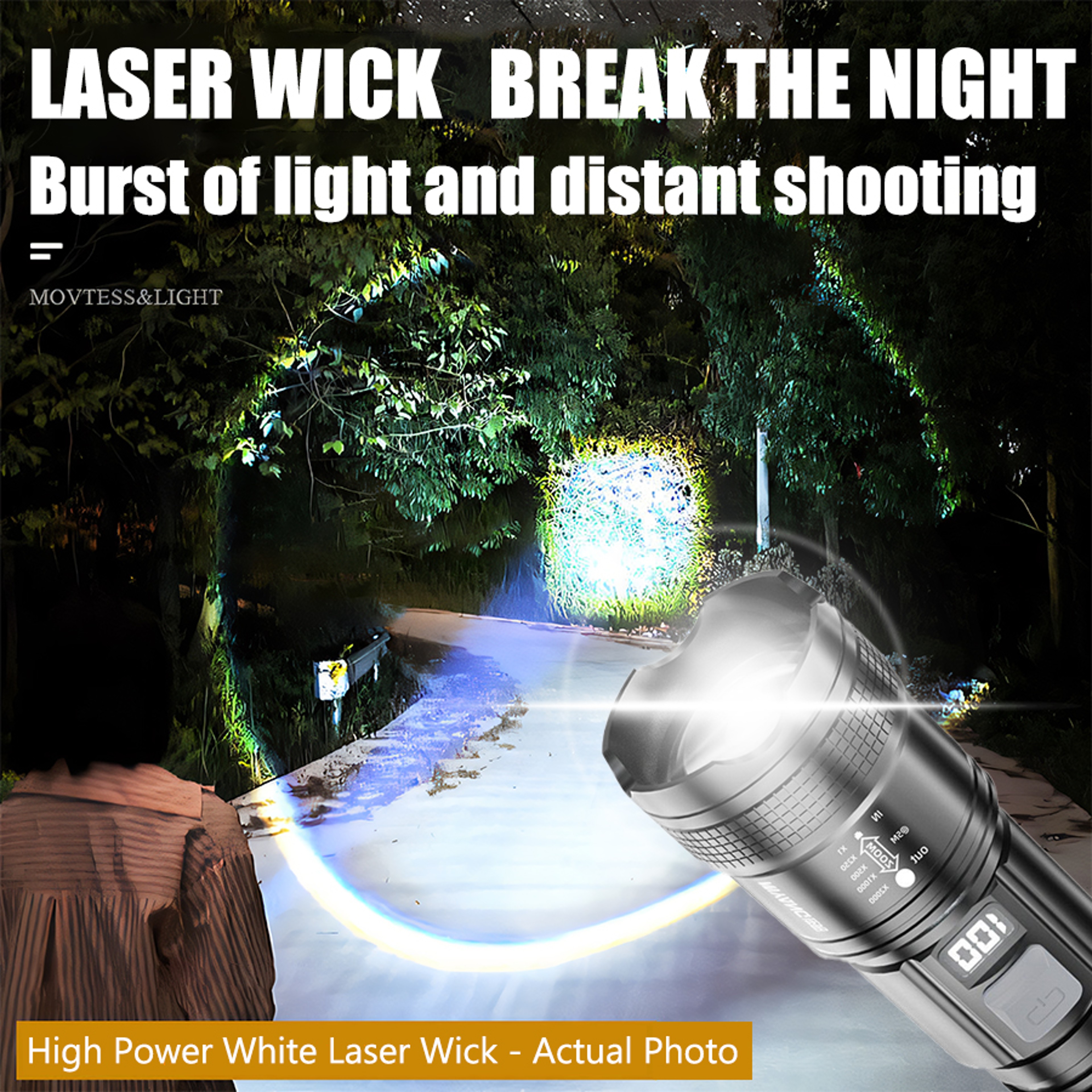 HighPowered LED Tactical Flashlight With USB Charging  Ultra Bright Zoom Lantern For Camping Fishin