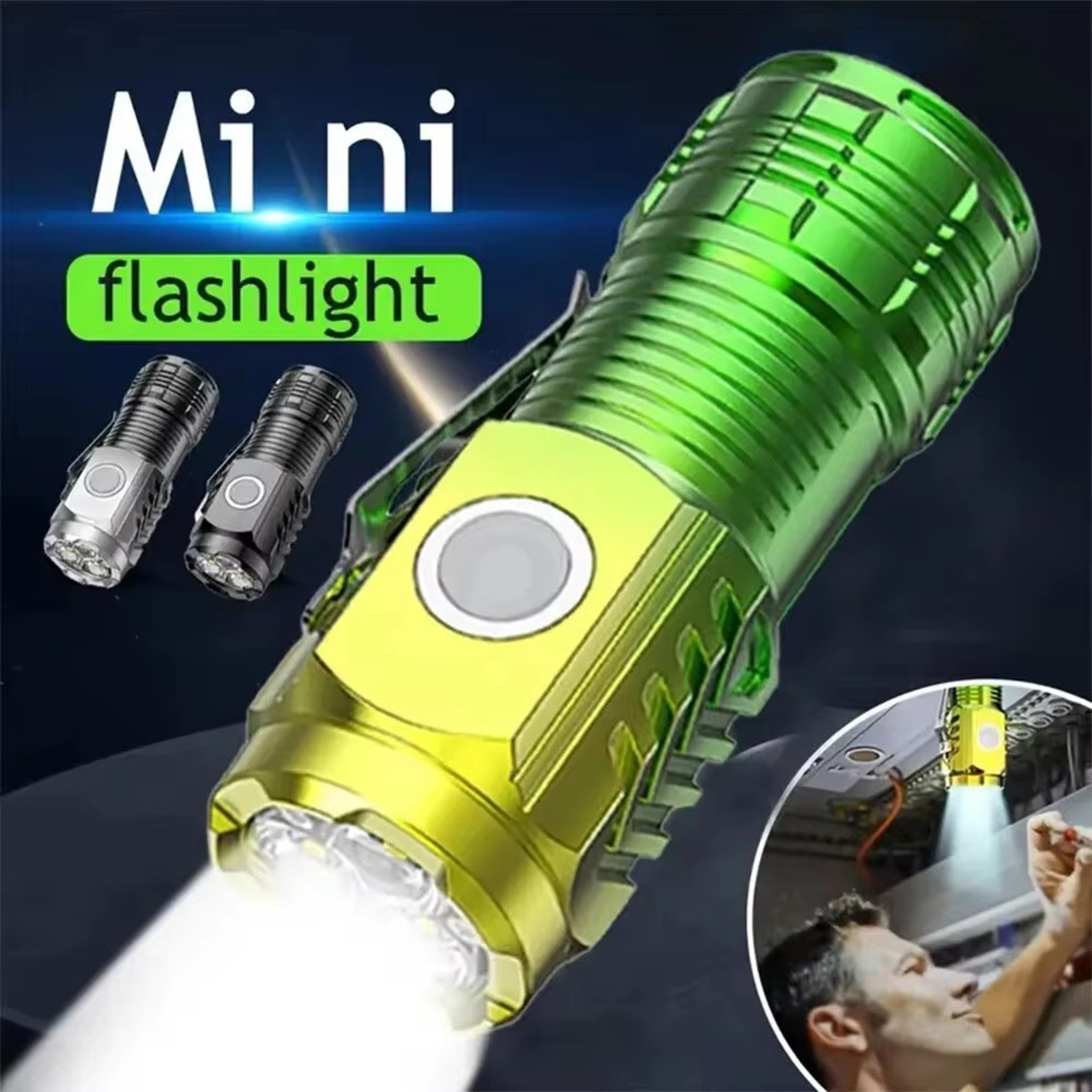 Three Eyes Little Monster LED Flashlight  Super Bright Rechargeable Mini Portable Torch 0