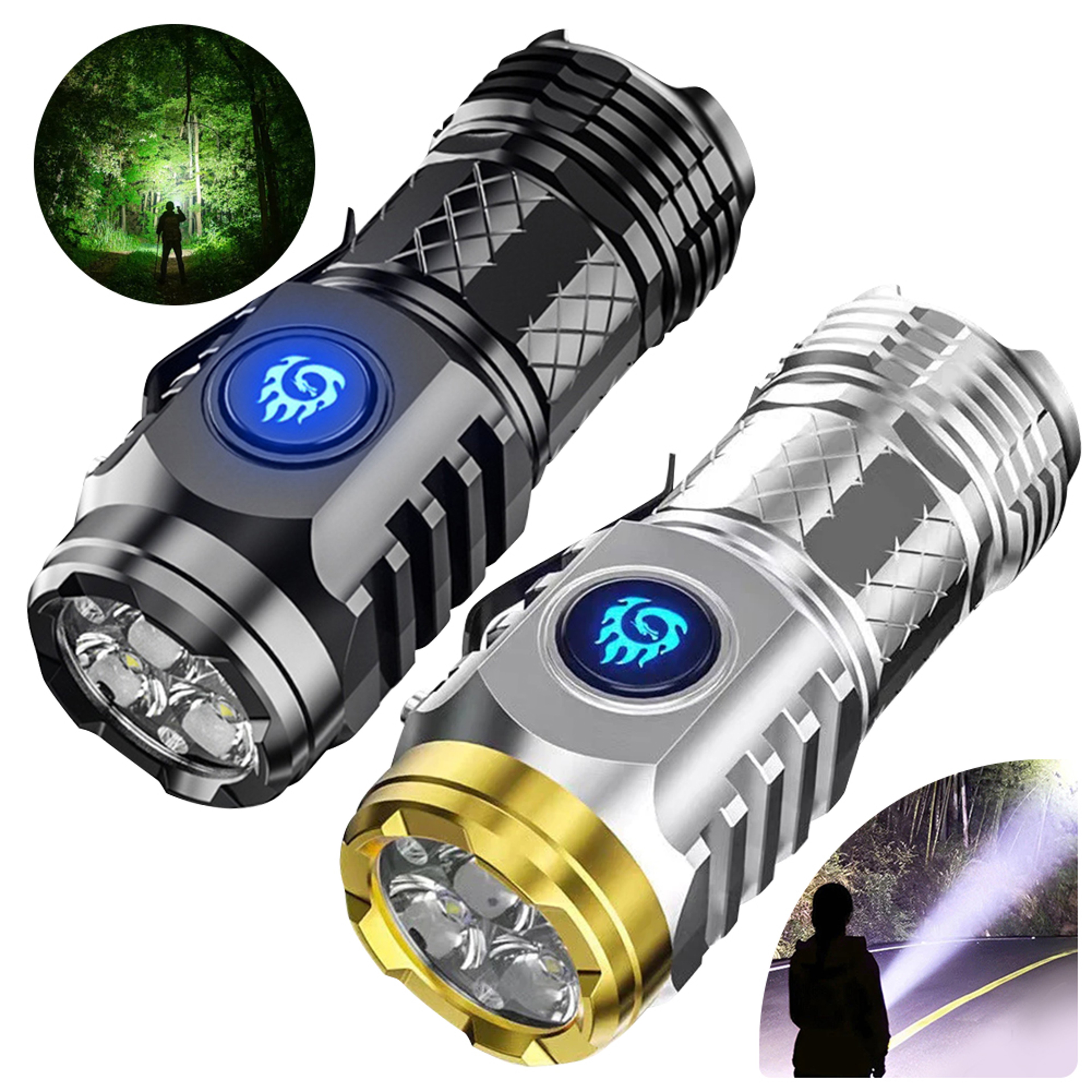 Rechargeable LED Work Light  Light Modes, Waterproof Flashlight for Camping, Car Repair, and Emergency Job Site Light – view 2