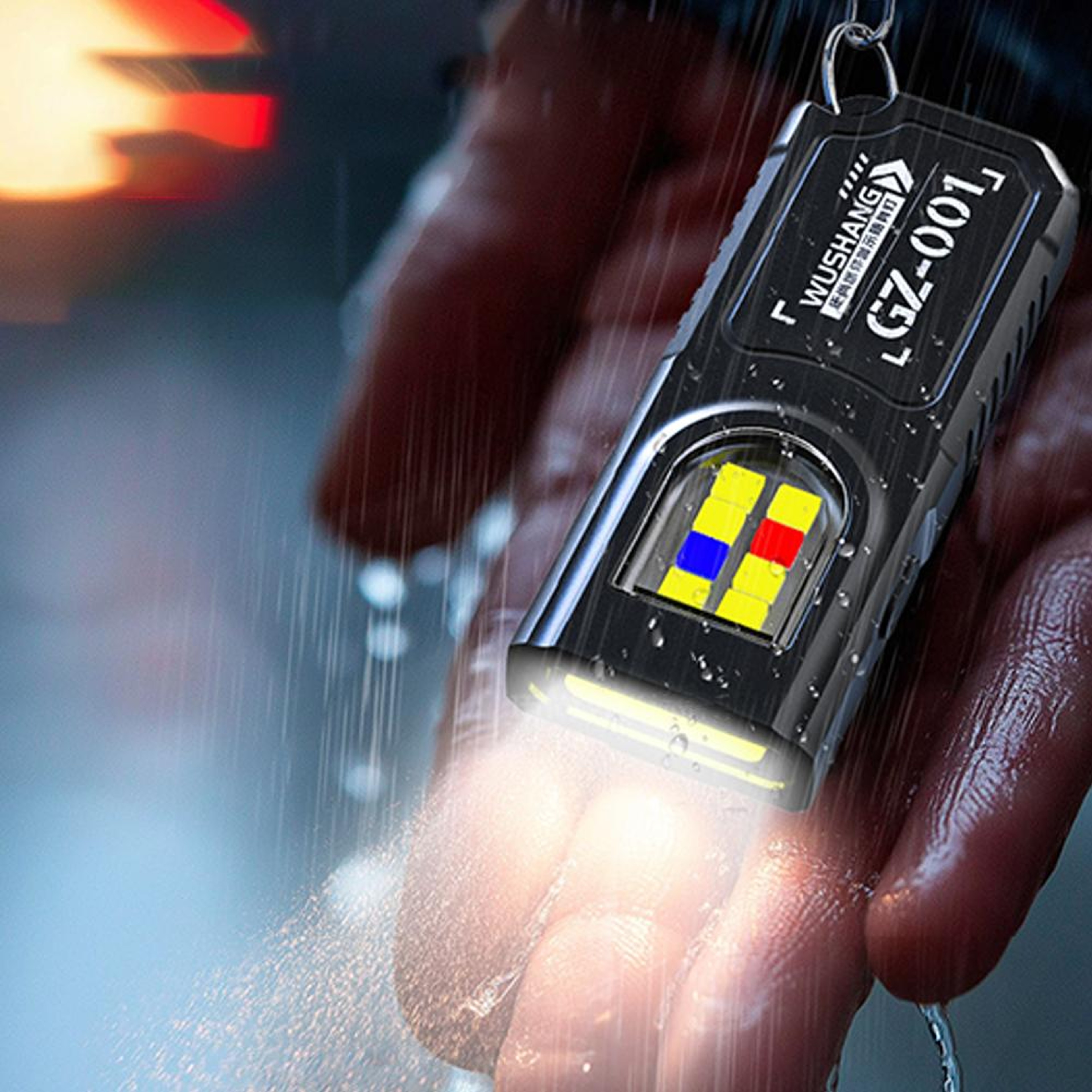 USB Rechargeable Keychain Flashlight  Compact Mini Work Light For Camping Walking And Pocket Use Se 2