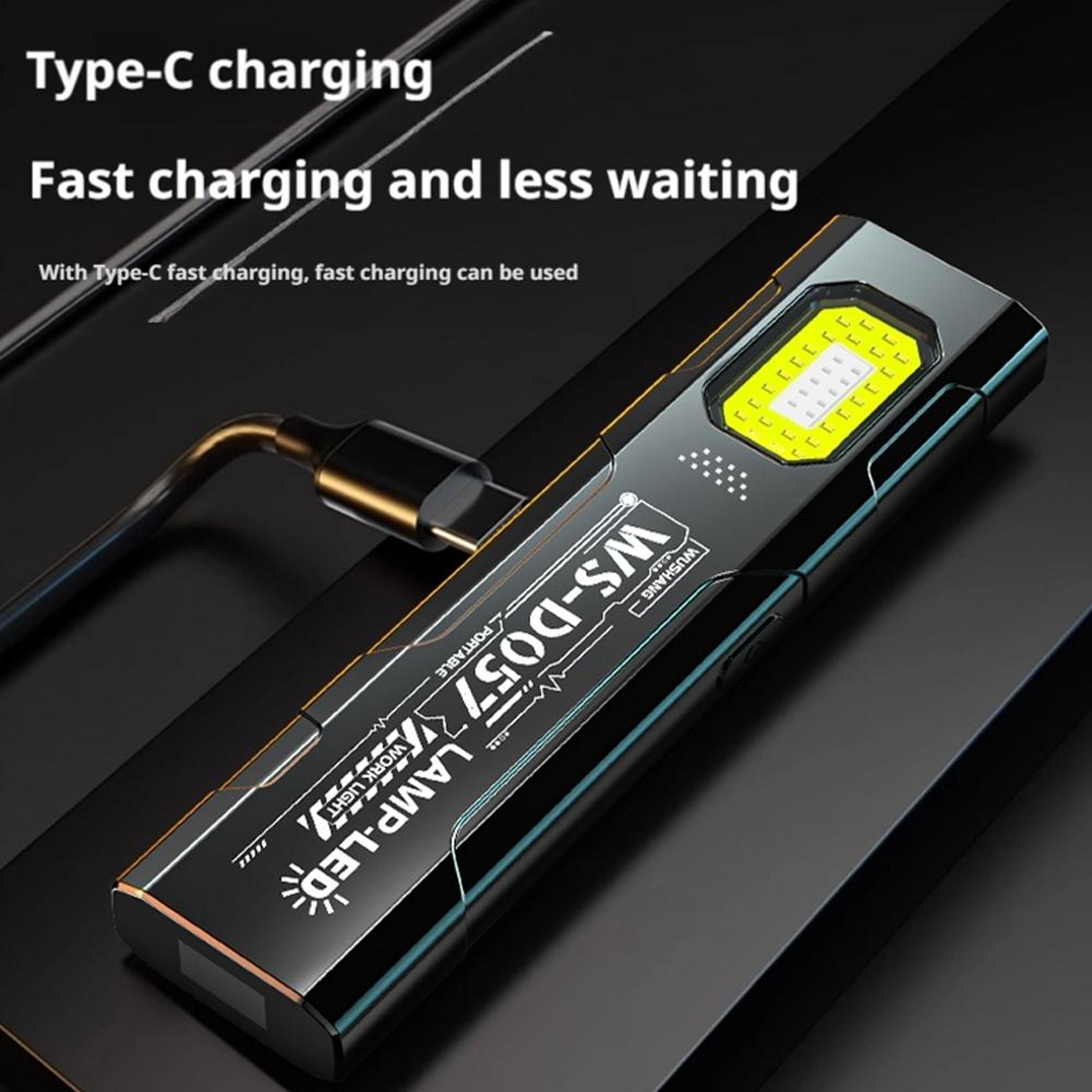 LED Keychain Flashlight USB C Rechargeable Portable Mini Torch with Magnet for Outdoor Work – view 3