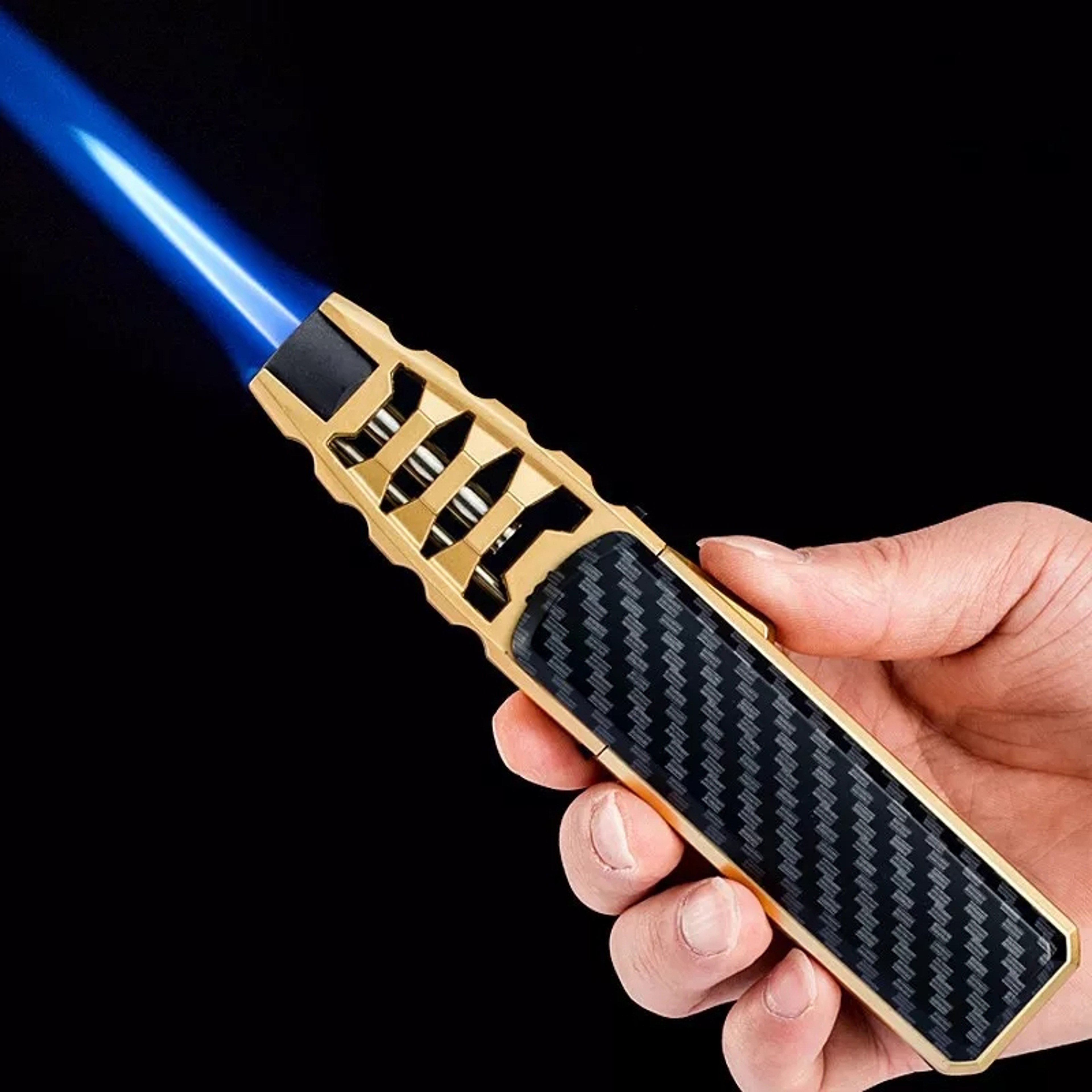 BBQ Torch Lighter Powerful Big Jet Flame Lighter For Outdoor Cooking Camping And Grilling Butane Ga 0
