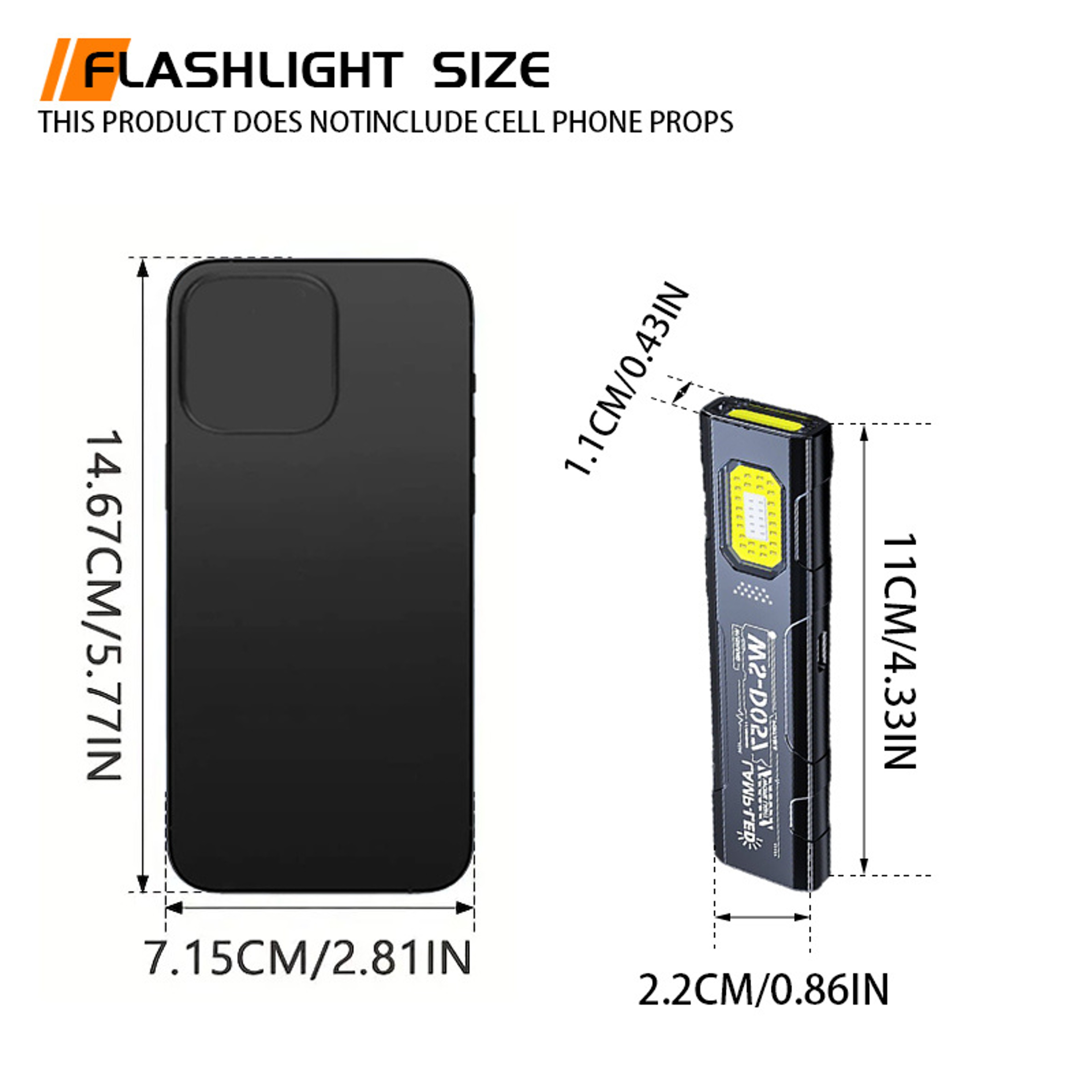Mini EDC Flashlight With COB Tail Magnet  USB Rechargeable Lantern For Camping  Emergency 5