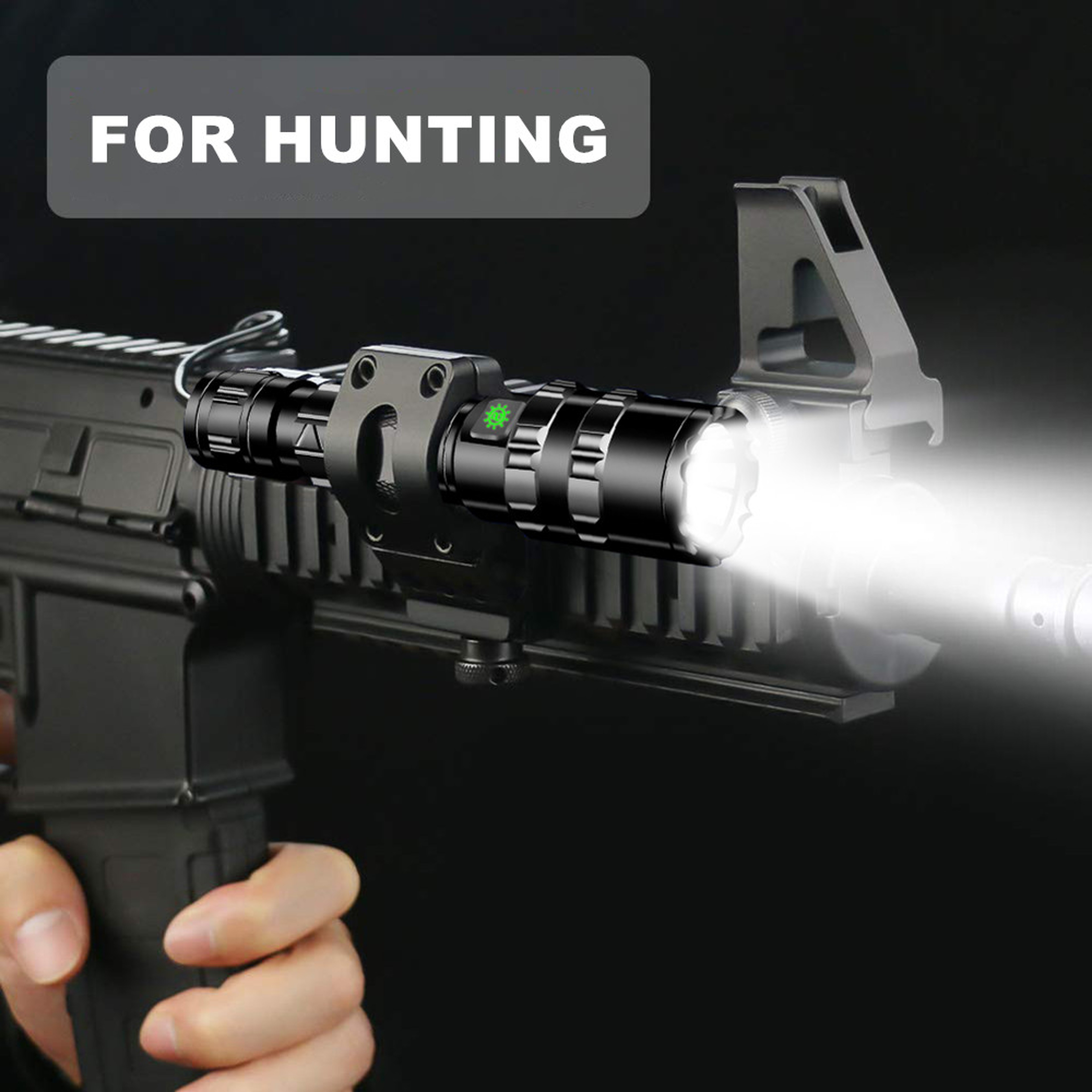 Rechargeable LED Flashlight for Hunting, Waterproof, Portable Outdoor Torch with High-Intensity Lamp Beads – view 4