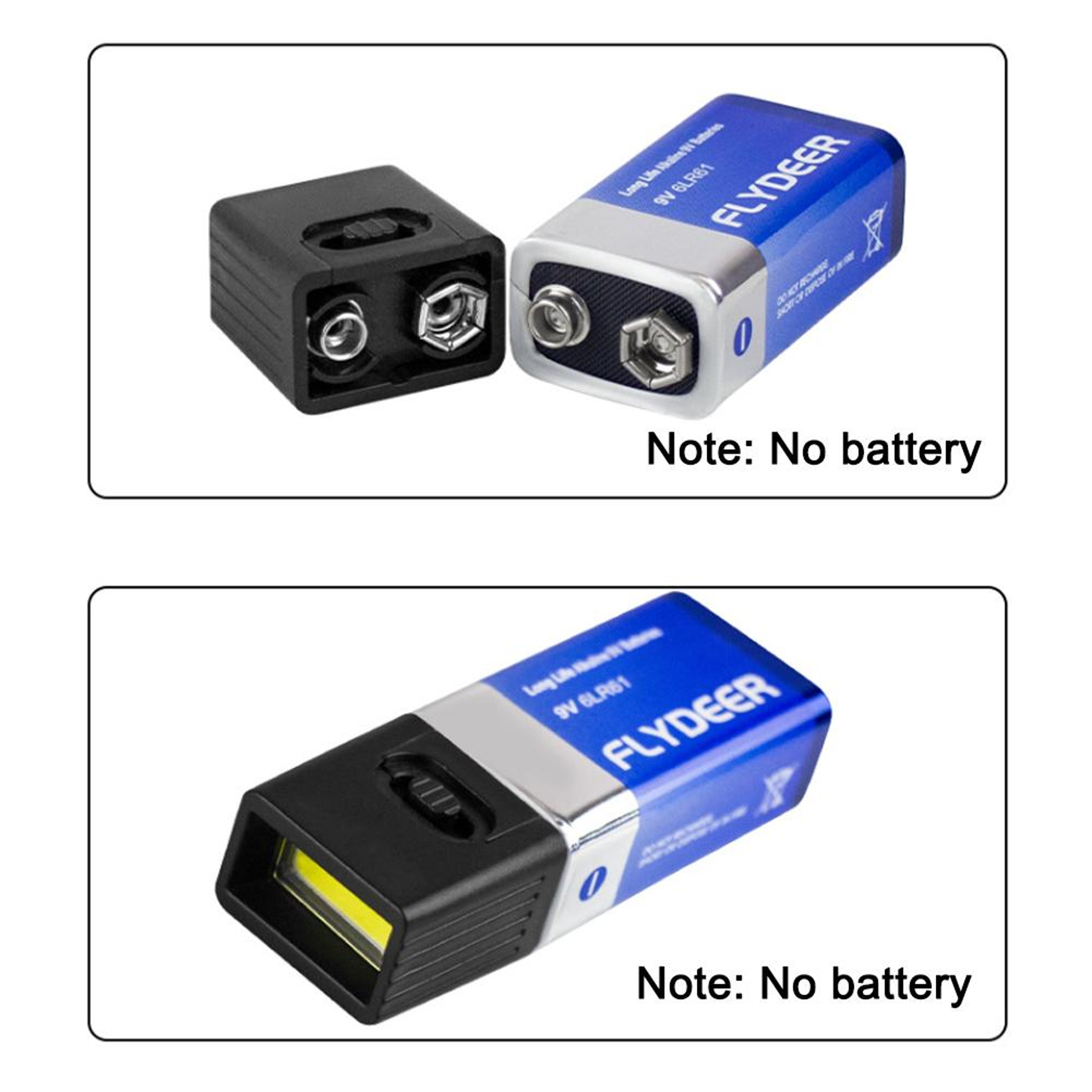 Mini COB LED Battery EDC Flashlight  Ultra Bright Key Light – view 1