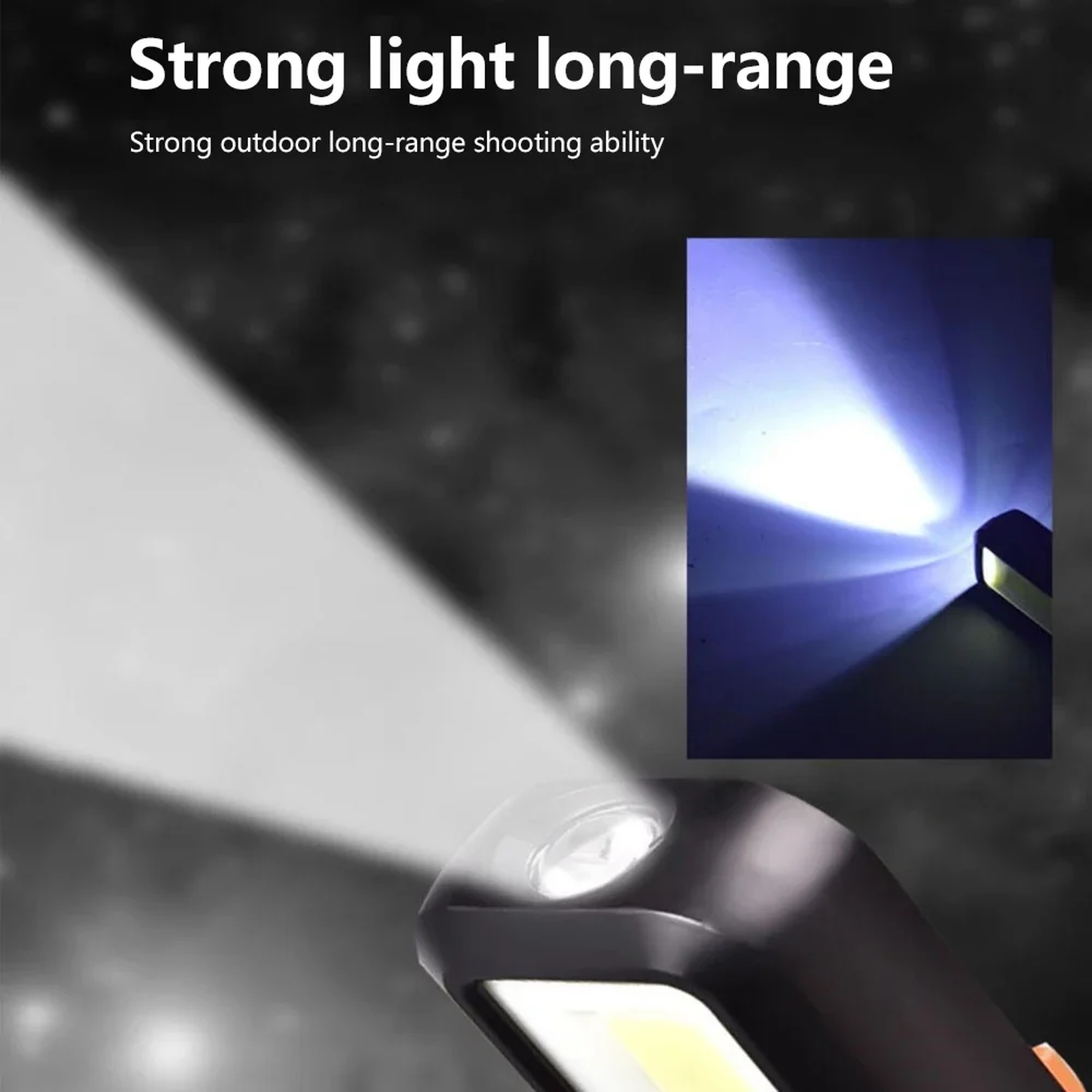 COB LED Rechargeable Work Light USB Magnetic Flashlight for Mechanics, Emergency, and Car Garage Use – view 4
