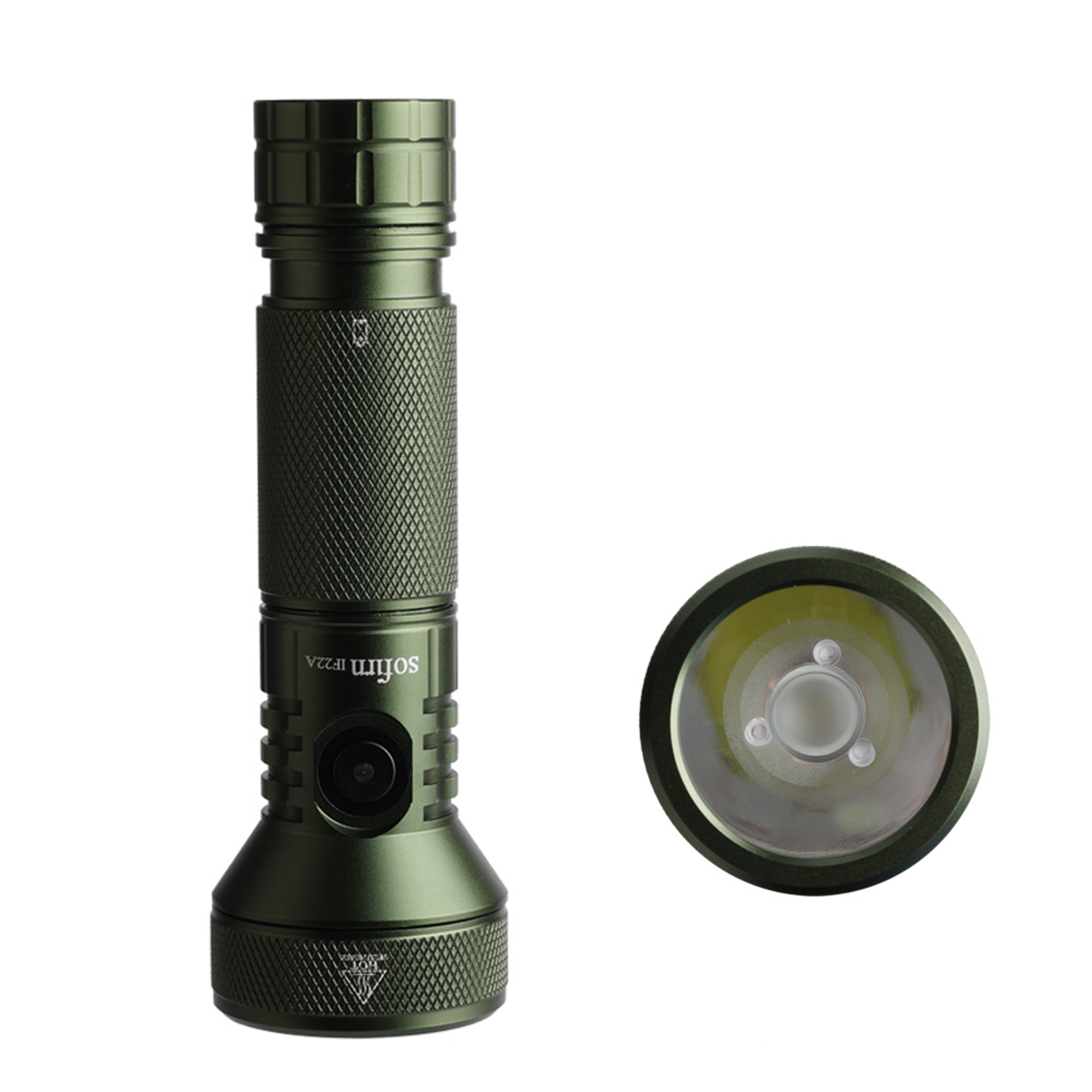 LED Flashlight , Throw, USB C Rechargeable, Powerful Outdoor Torch – view 2