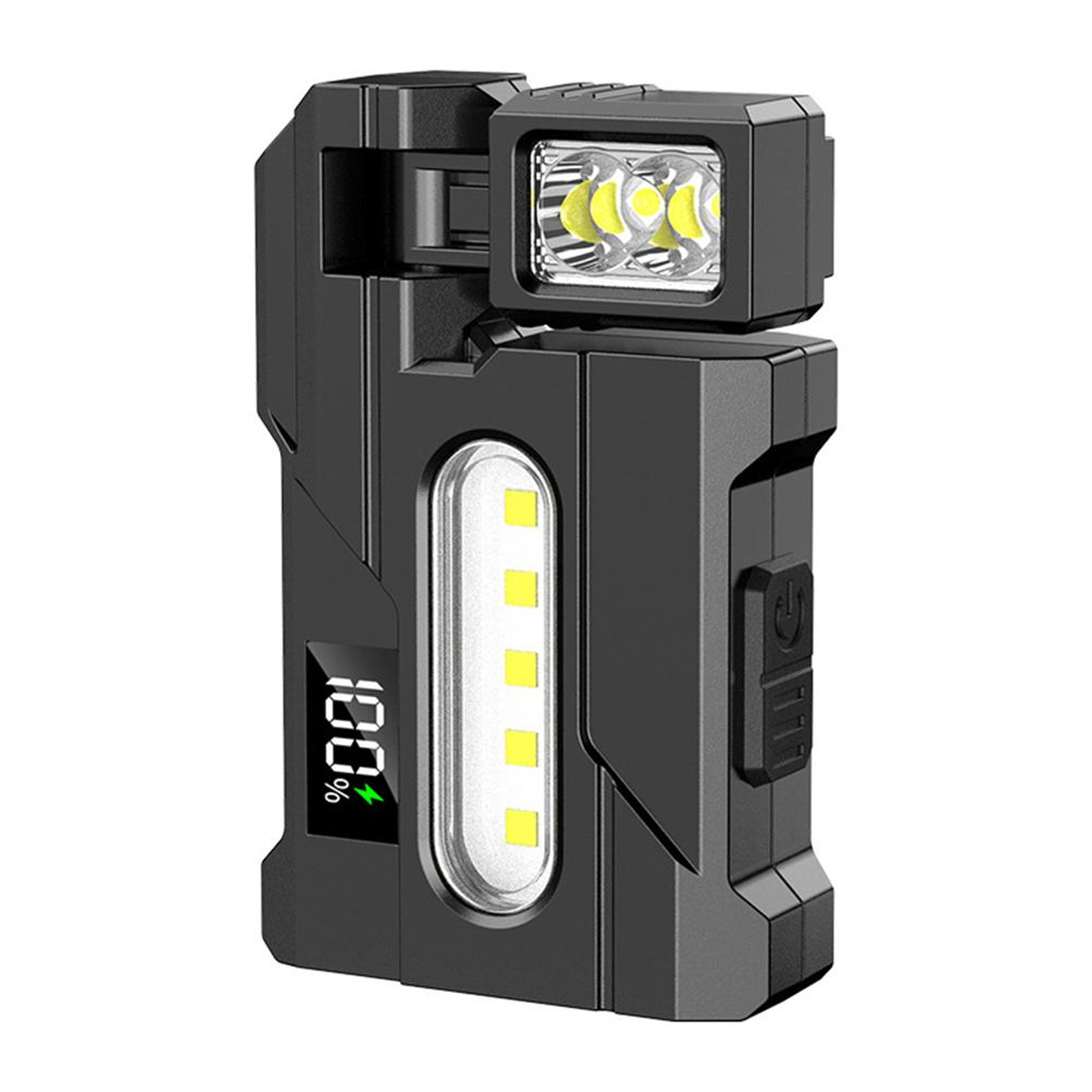Outdoor Adjustable Angle Flashlight Lumens COB LED Zoomable Work Light USB Rechargeable Torch for Camping Hiking – view 7