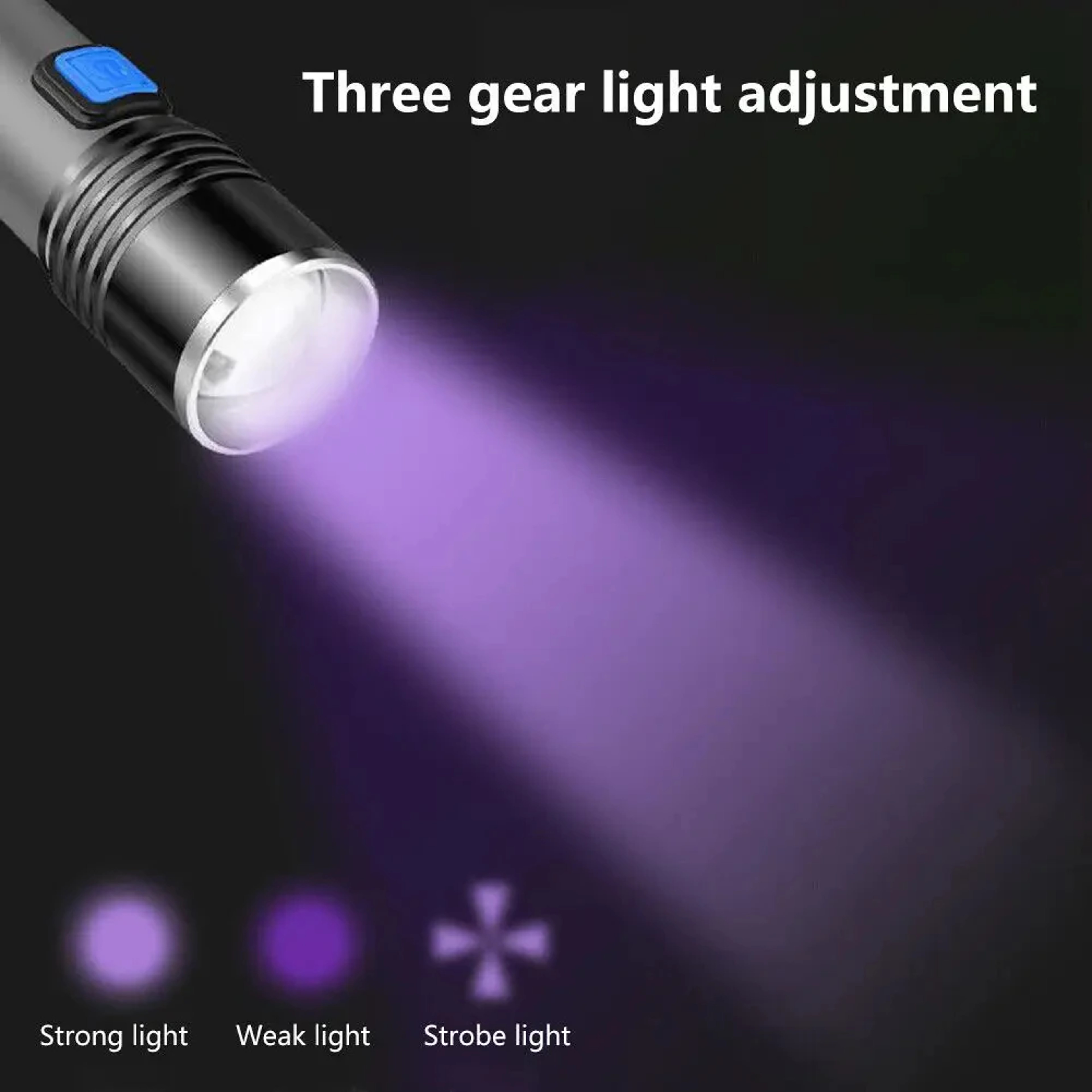 UV Flashlight LED Mini Handheld Ultraviolet Torch For Pet Stains  Anti Counterfeiting Detection 3