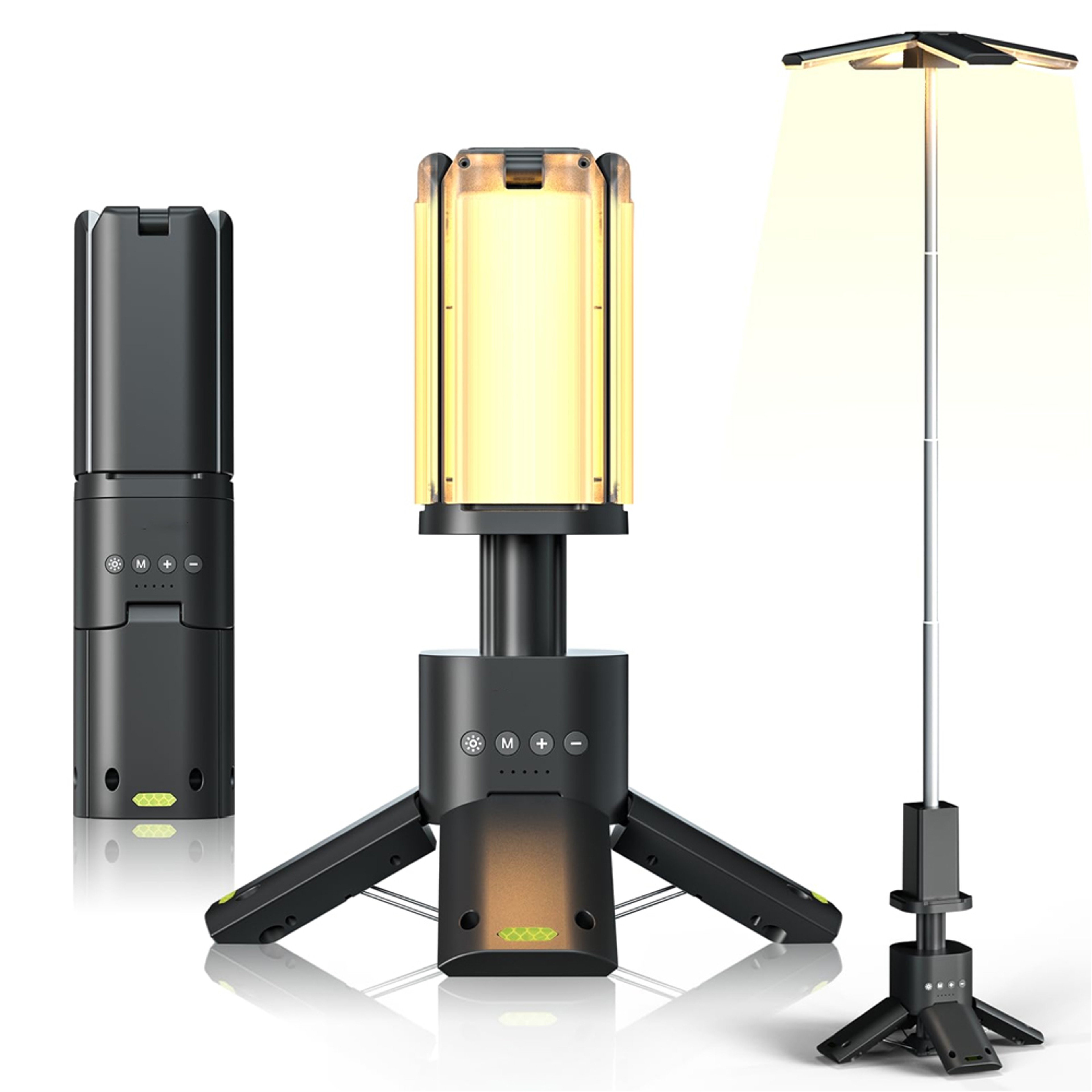 Rechargeable LED Camping Lantern With Magnetic Base  Telescopic Design Super Bright LM Outdoor Hiki 0