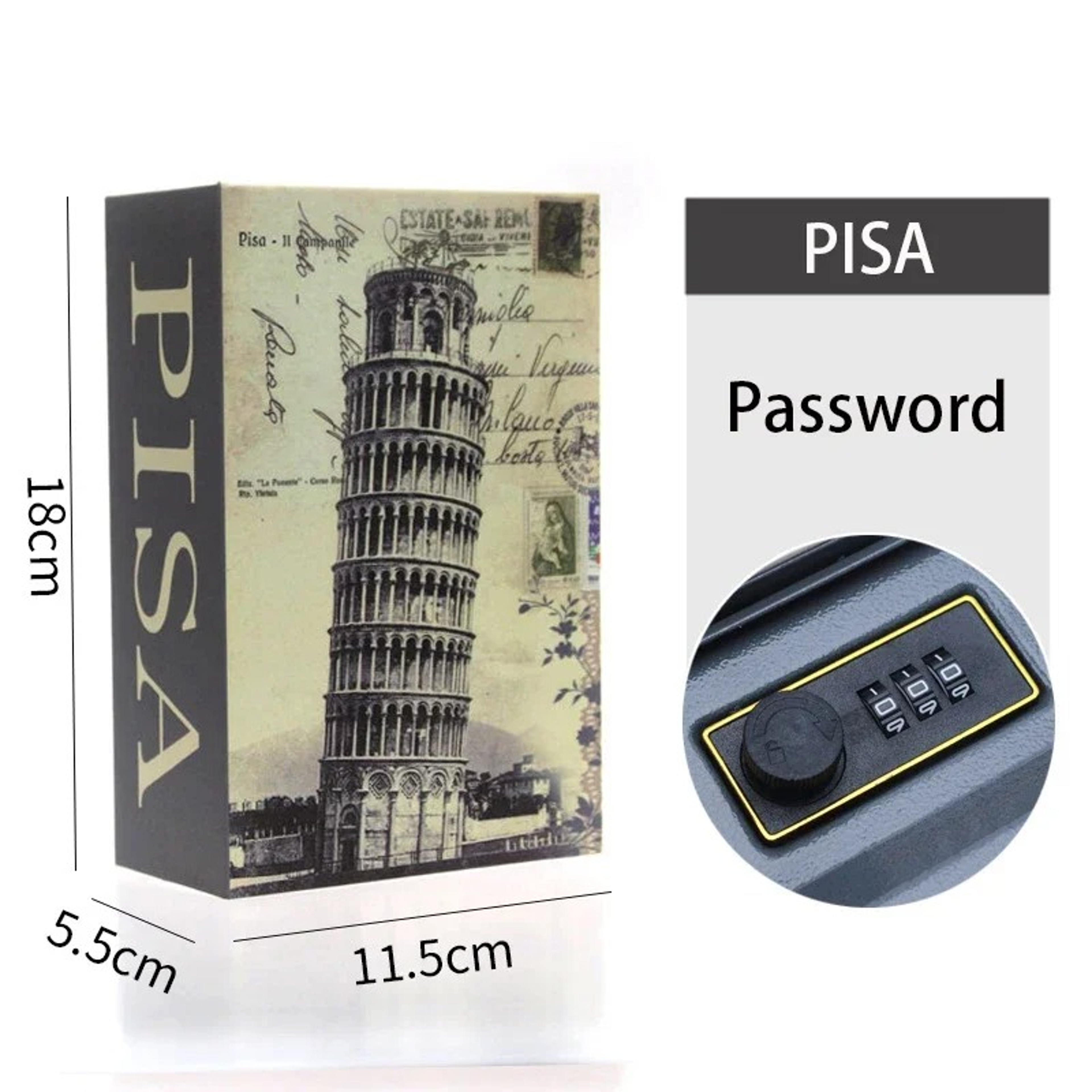Mini Dictionary Safe Box with Password Security Lock Perfect for Storing Cash, Coins, and Small Valuables – view 9