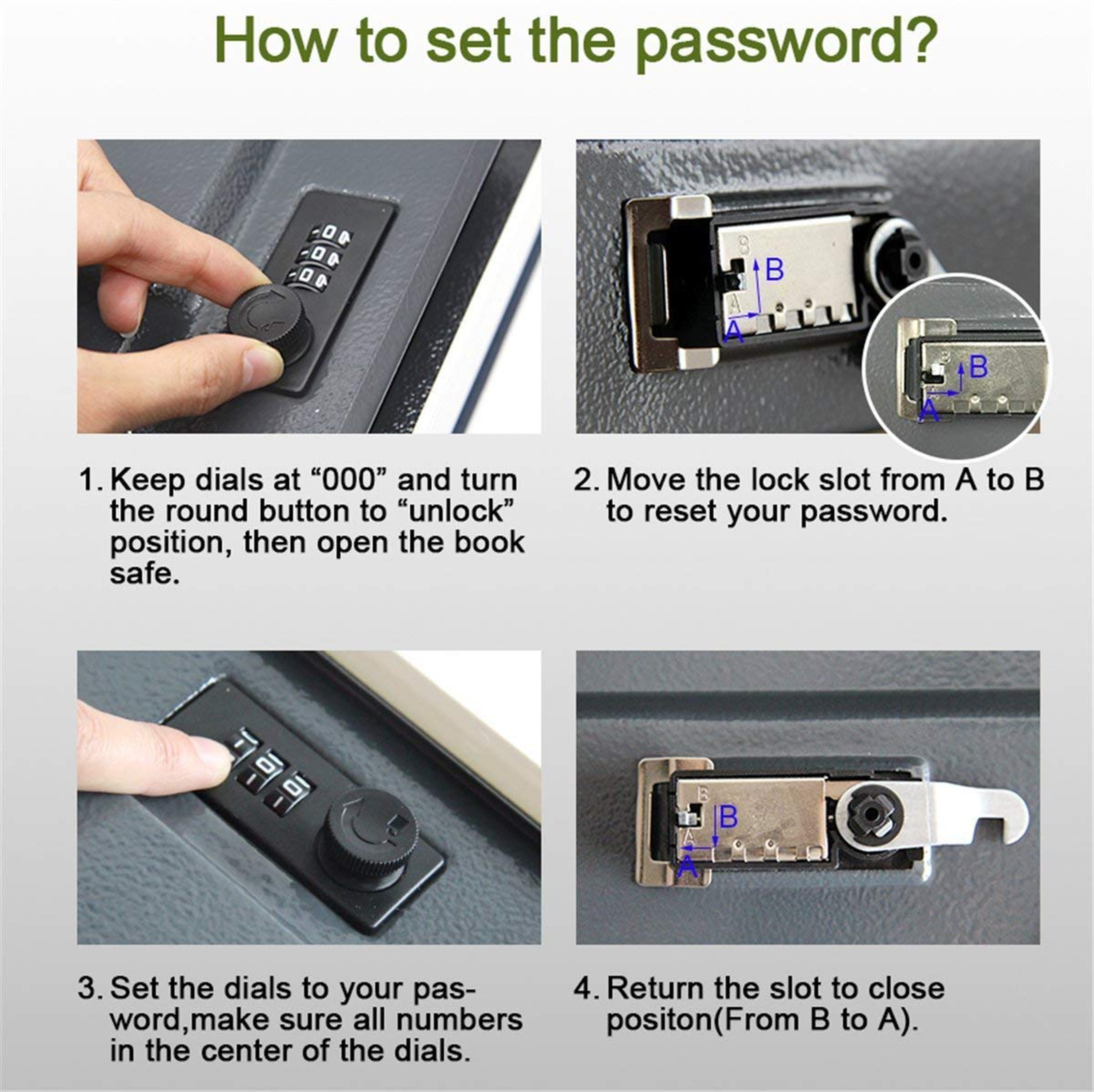 Genuine Paper Transfer Book Safe Box Secret Hidden Safe With Combination Lock For Protecting Valuab 5