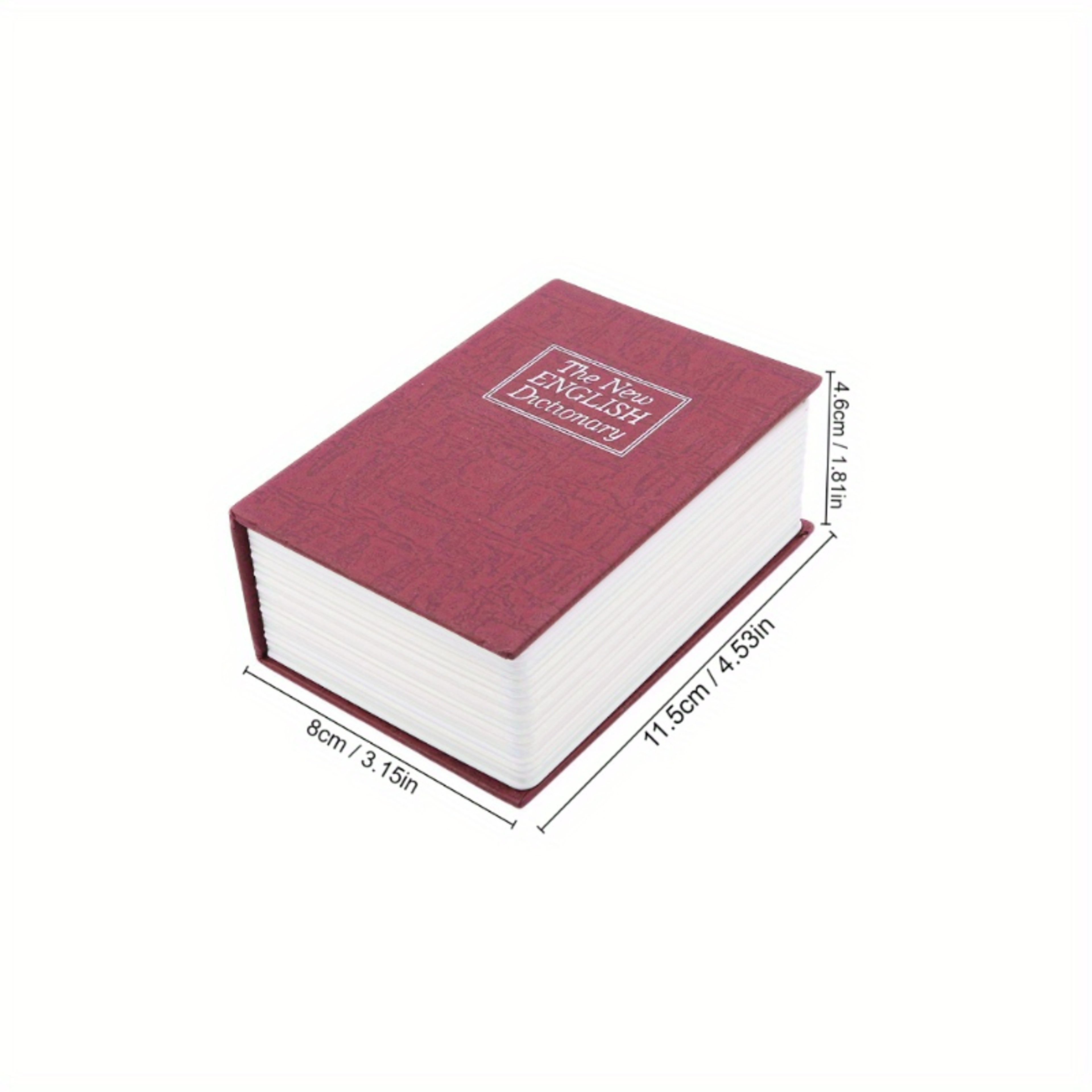 Mini Dictionary Book Money Box With Lock Hidden Secret Cash Coin Storage Safe Box For Kids And Adul 2