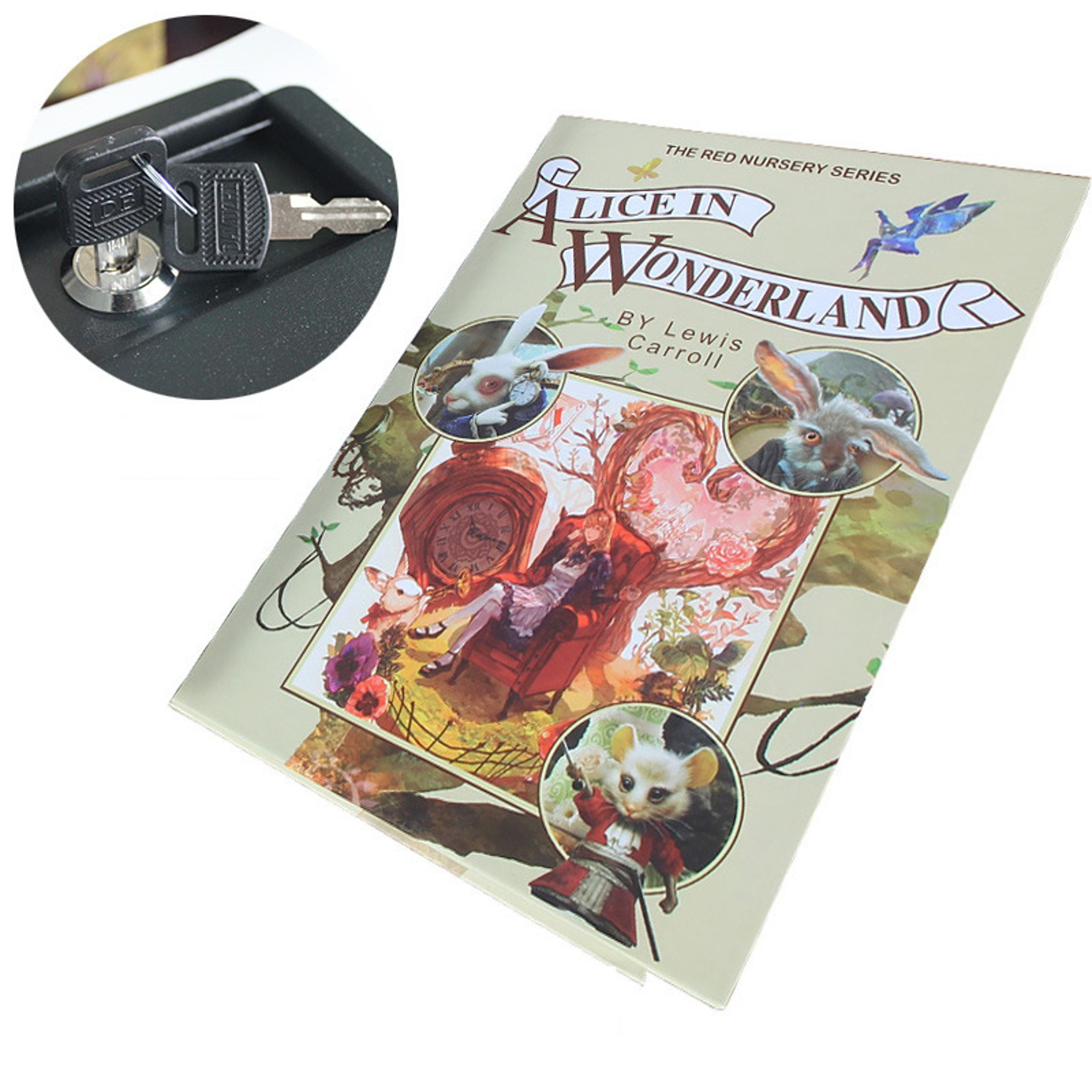 Creative Secret Book Hidden Security Safe Box With KeyCode Lock Classic Book Style Safe For Money   7
