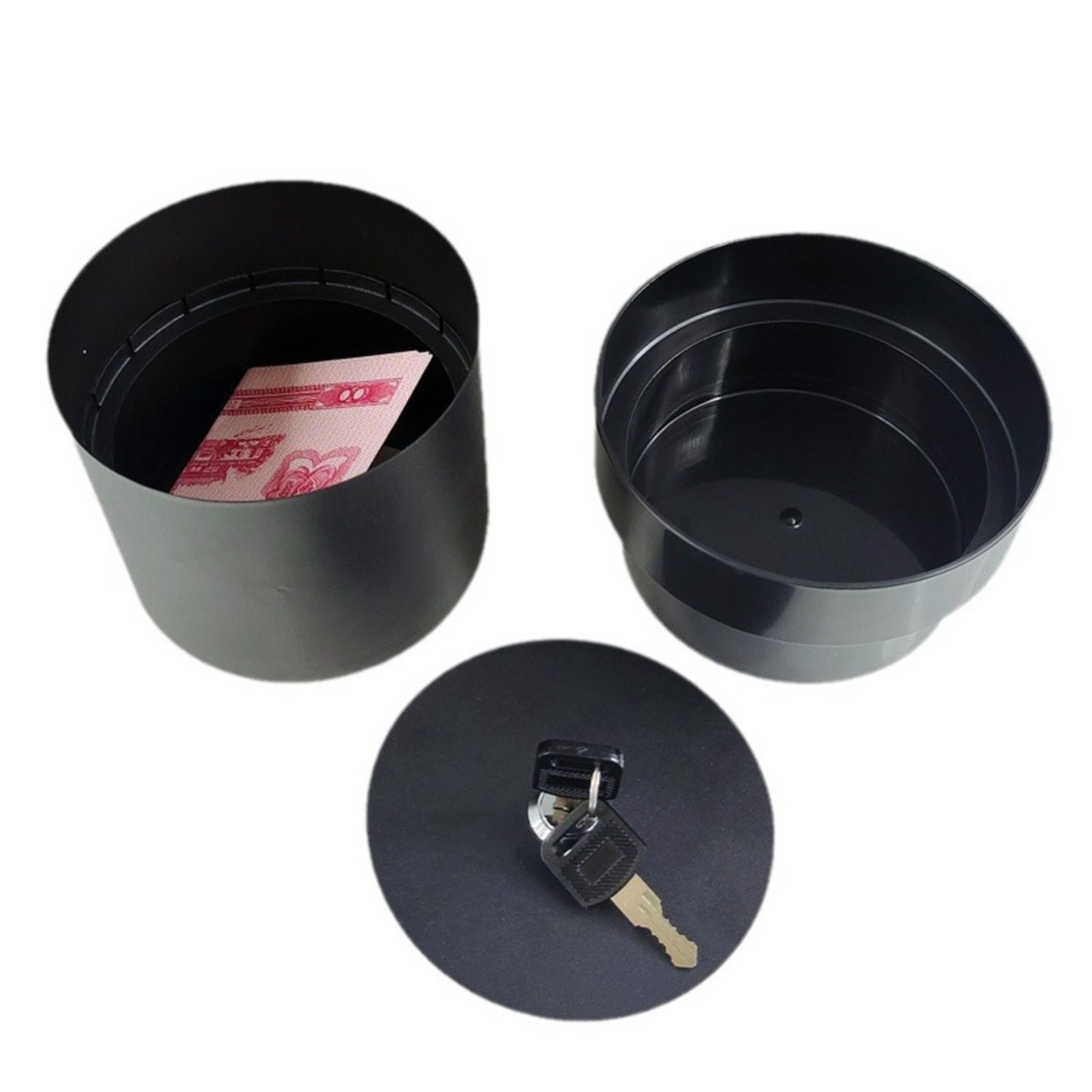 Creative Iron Flowerpot Storage Box With Lock Mini Money Organizer For Secure Storage 4