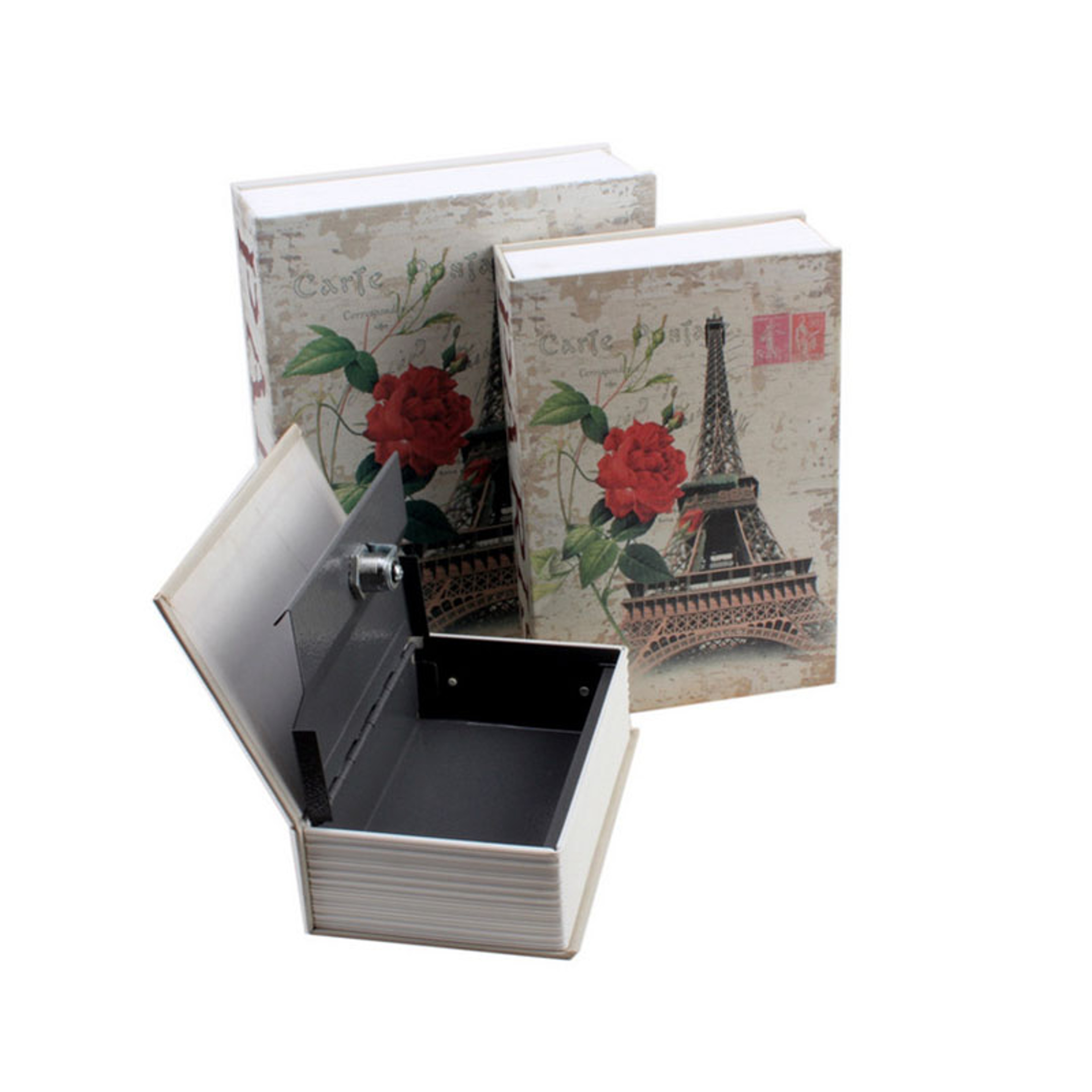 Hidden Book Safe With Key Lock Secure Metal Cash Box For Cash  Valuables 2