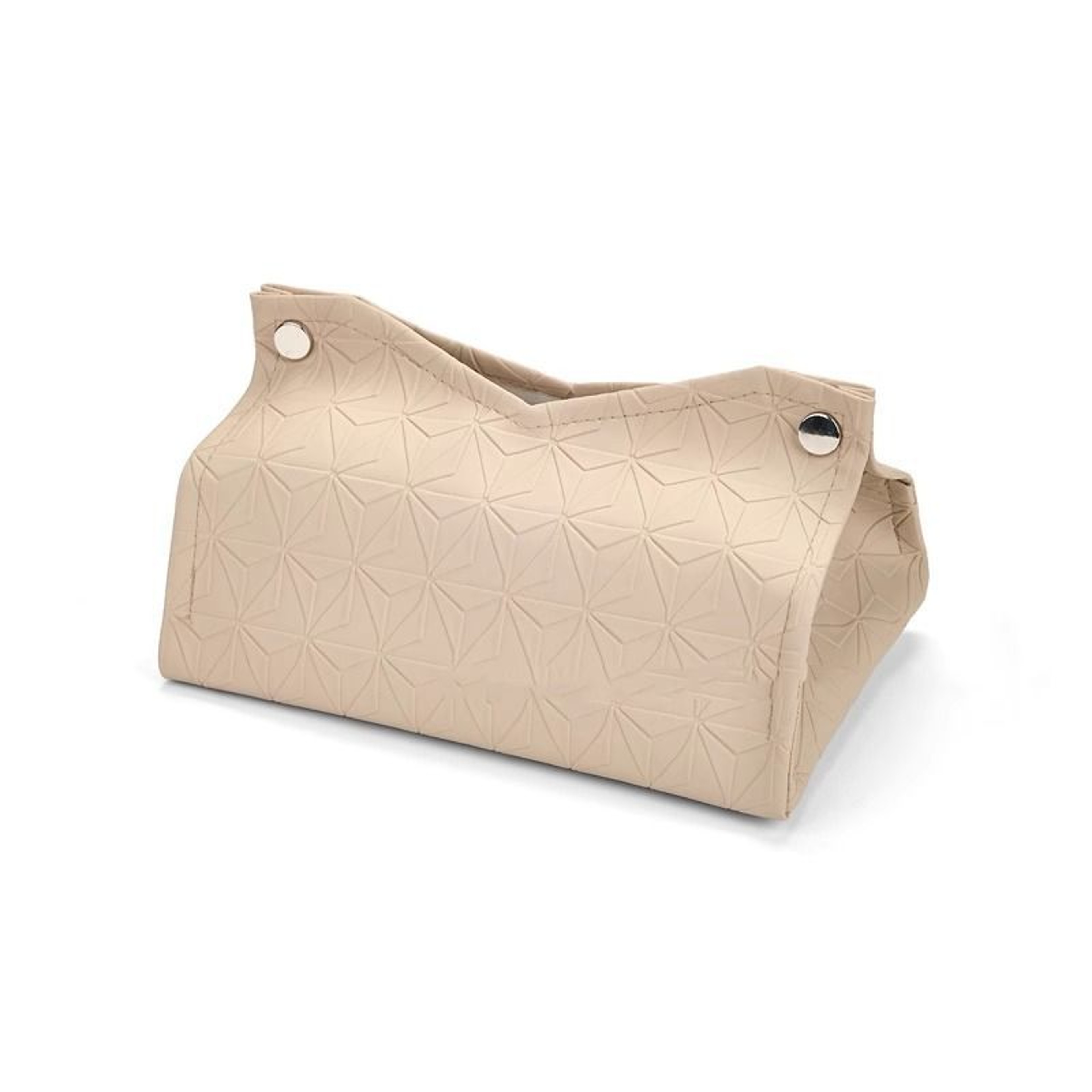 Geometric Texture Tissue Box for Living Room or Bathroom, Light Luxury Toilet Paper Holder & Household Storage Solution – view 6