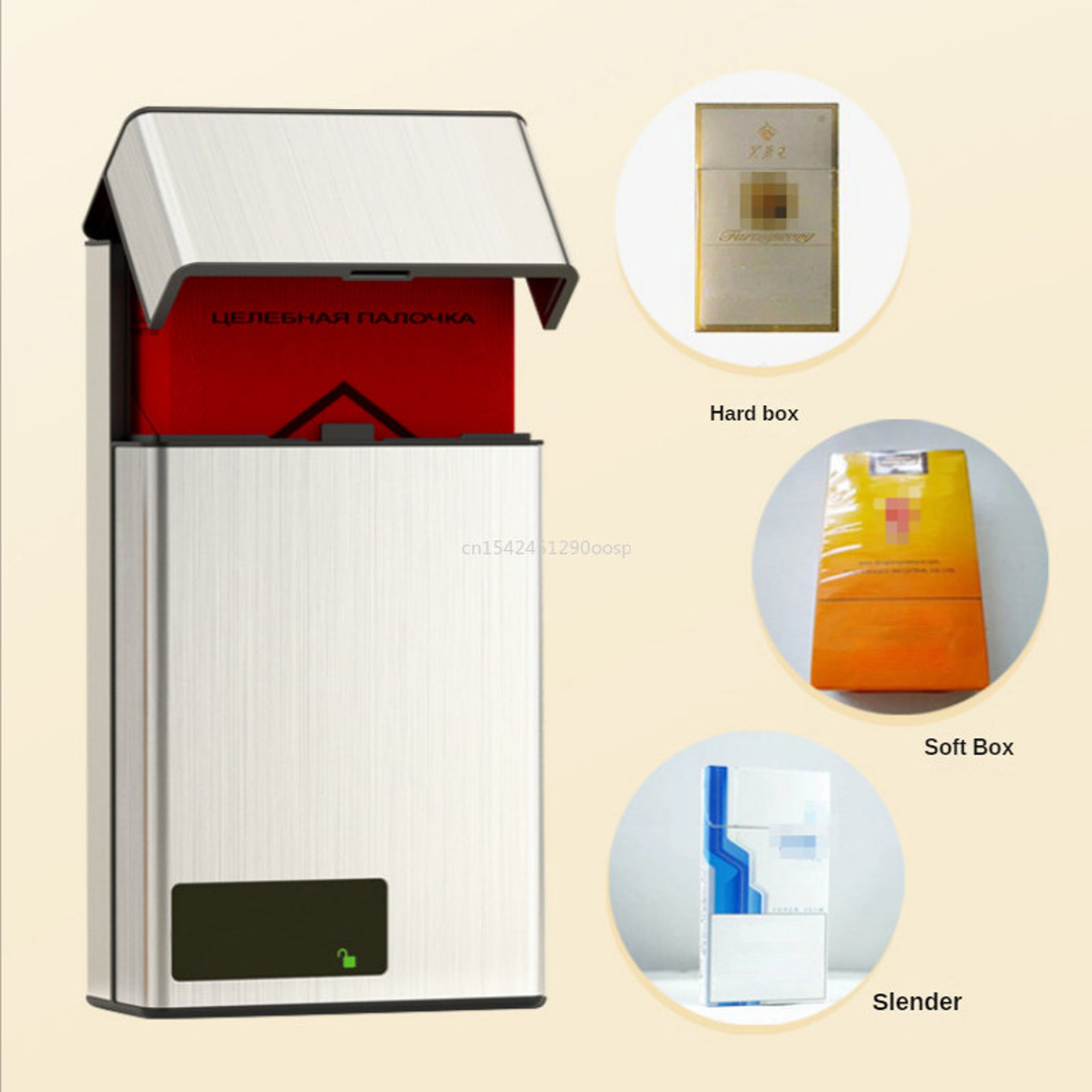 Smart Cigarette Lock Box for Smoking Cessation Timing Control Aluminum Alloy Box – view 5