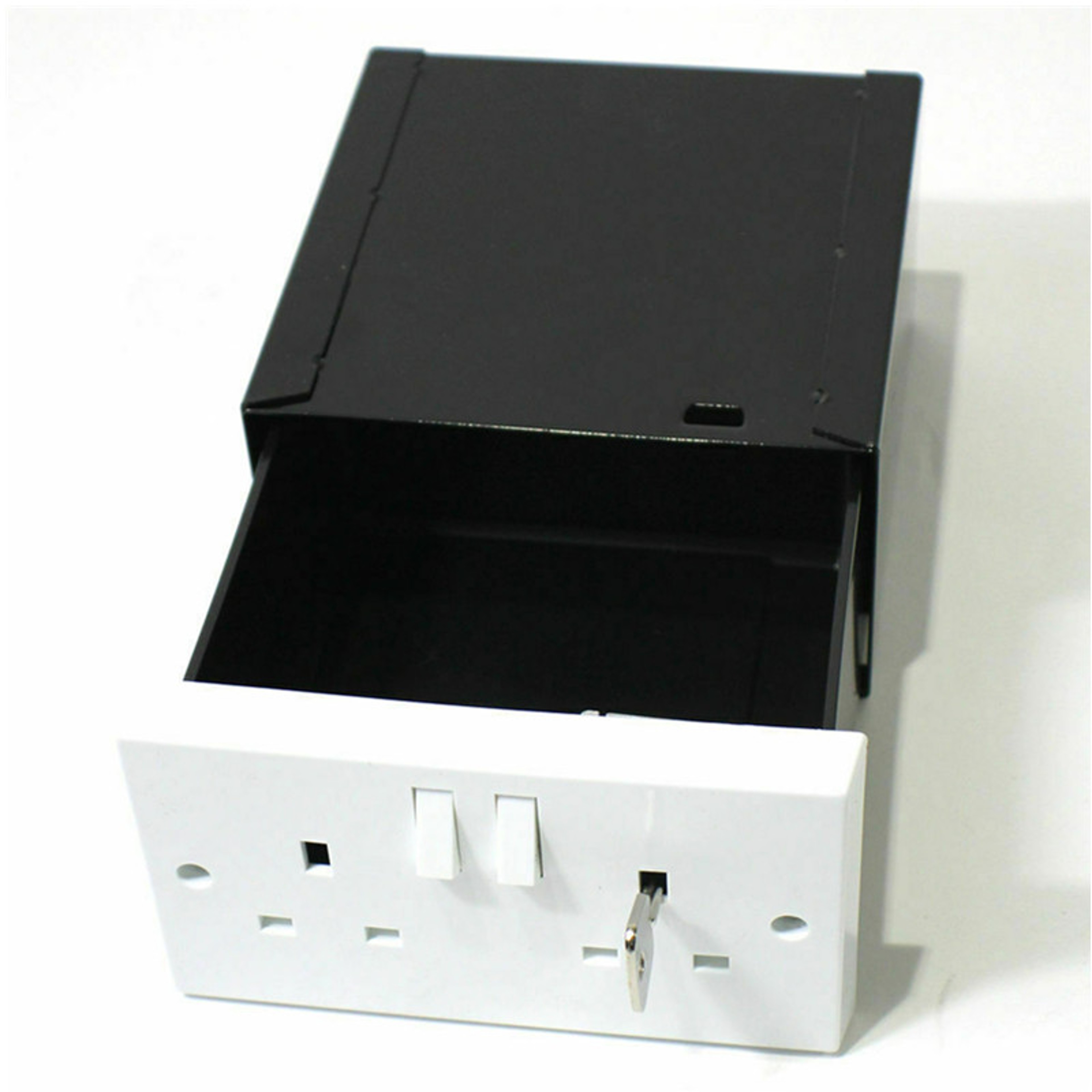 Hidden Wall Safe Outlet Diversion Box Secure Fake Socket Stash Storage – view 3