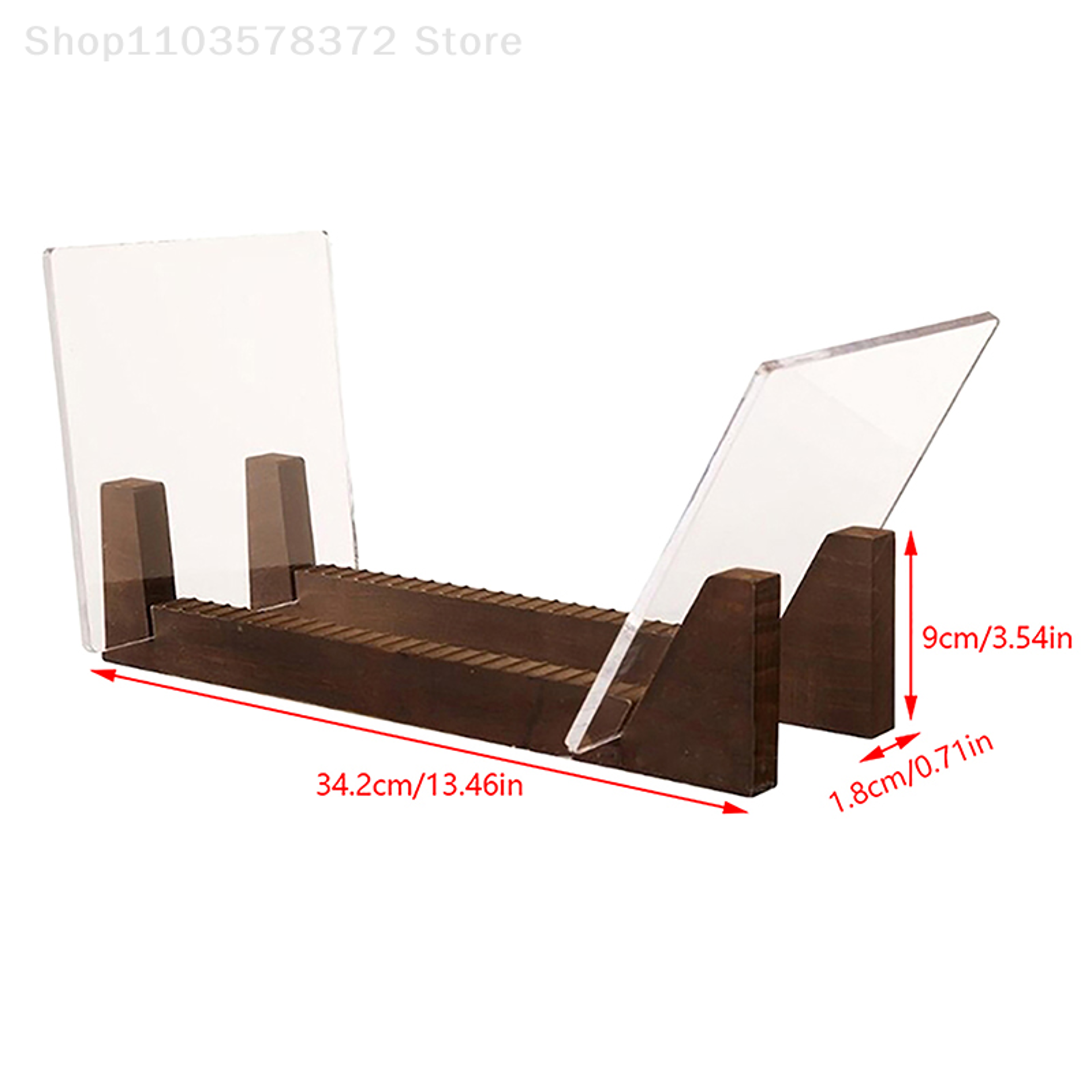Modern Solid Wood Vinyl Record Storage  Desktop Album Display Stand 5